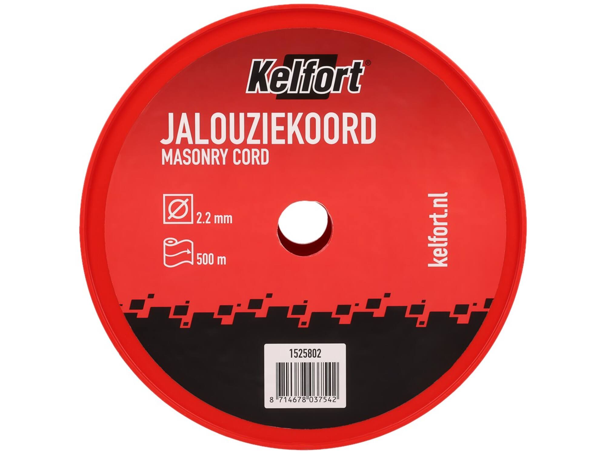 Kelfort Koord gevlochten wit 2,2 MM
