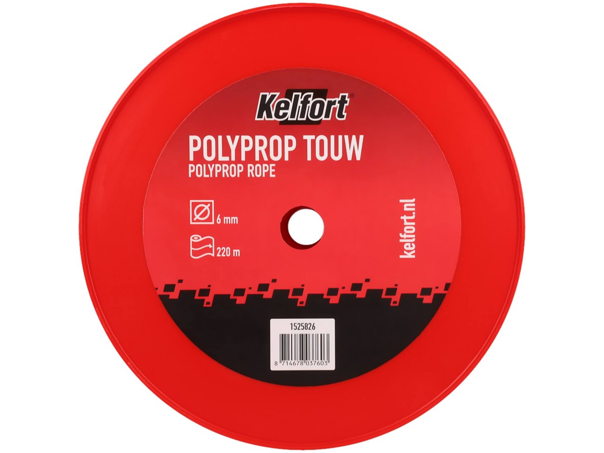 Kelfort Touw polyprop oranje 6 MM