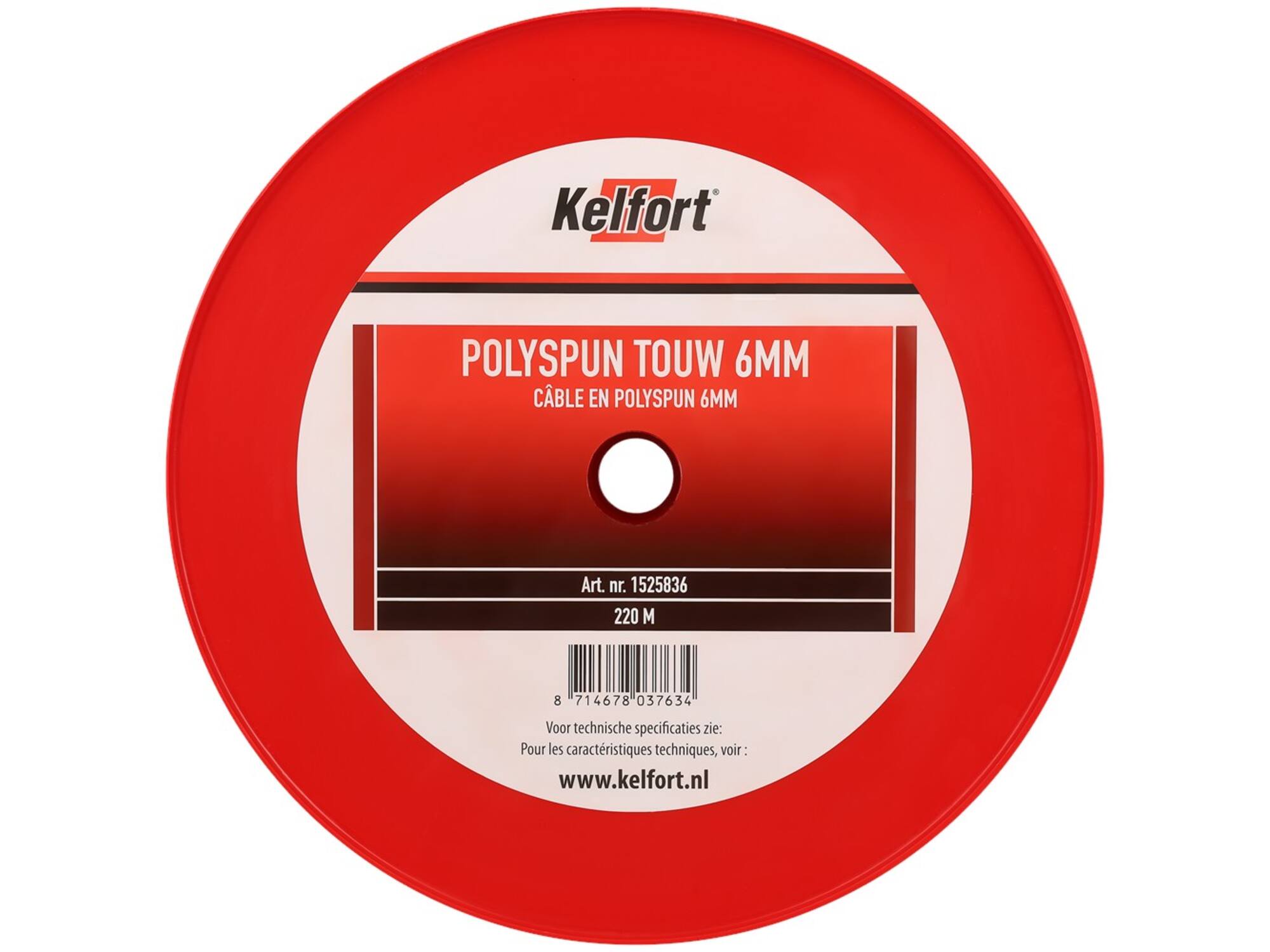 Kelfort Touw polyspun geel 6 MM