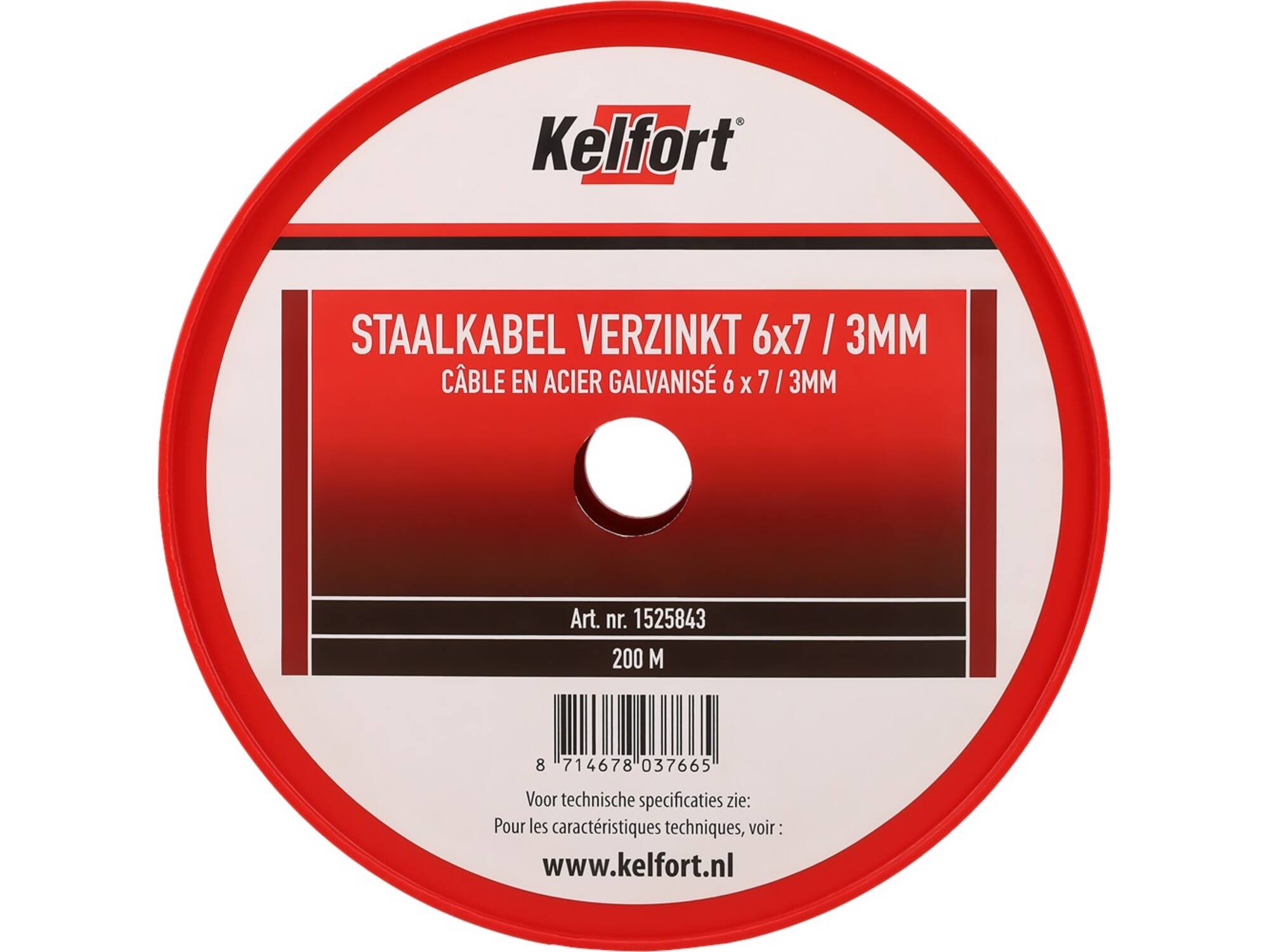 Kelfort Staalkabel geg 6x7 3 MM