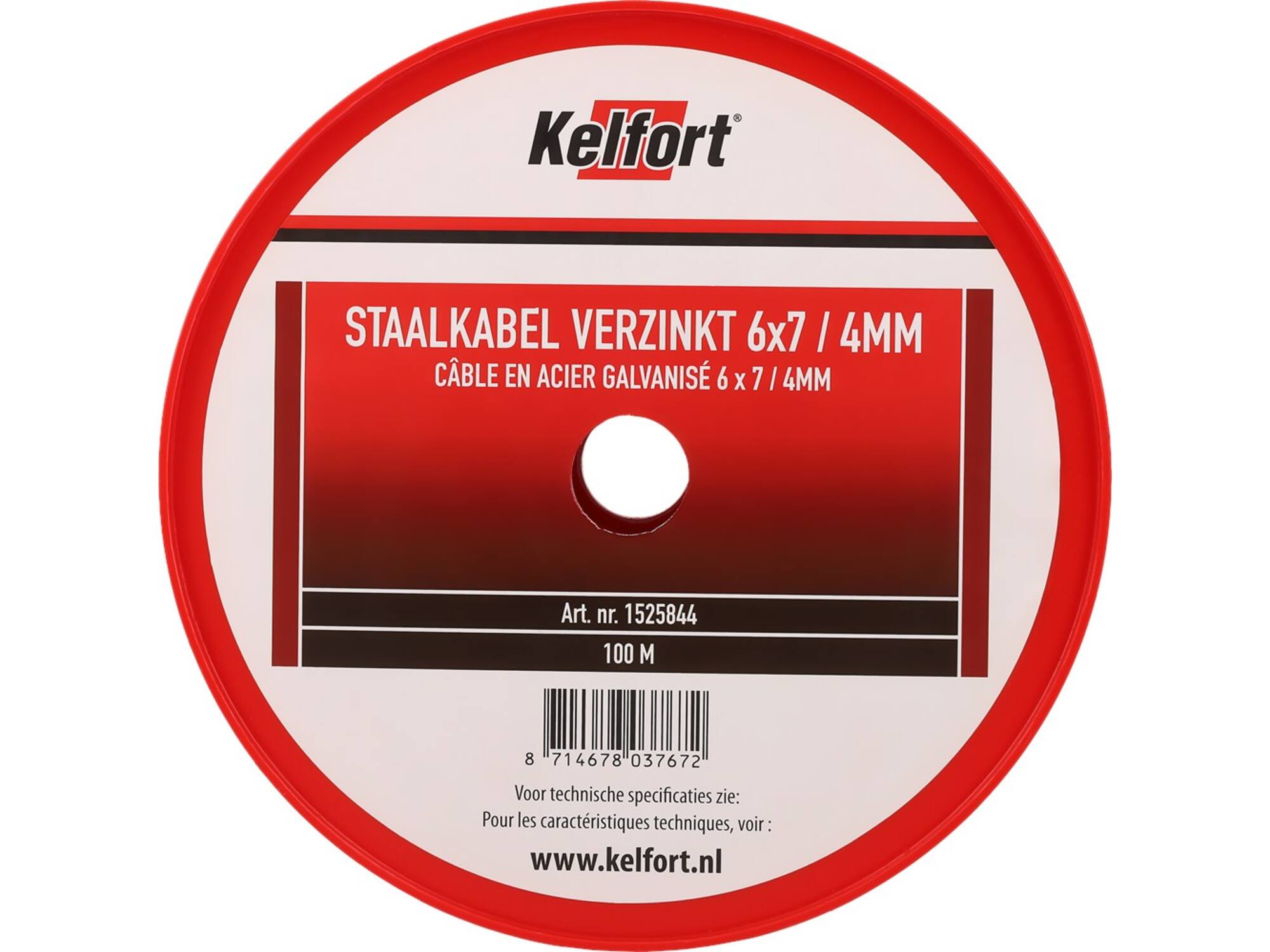 Kelfort Staalkabel geg 6x7 4 MM