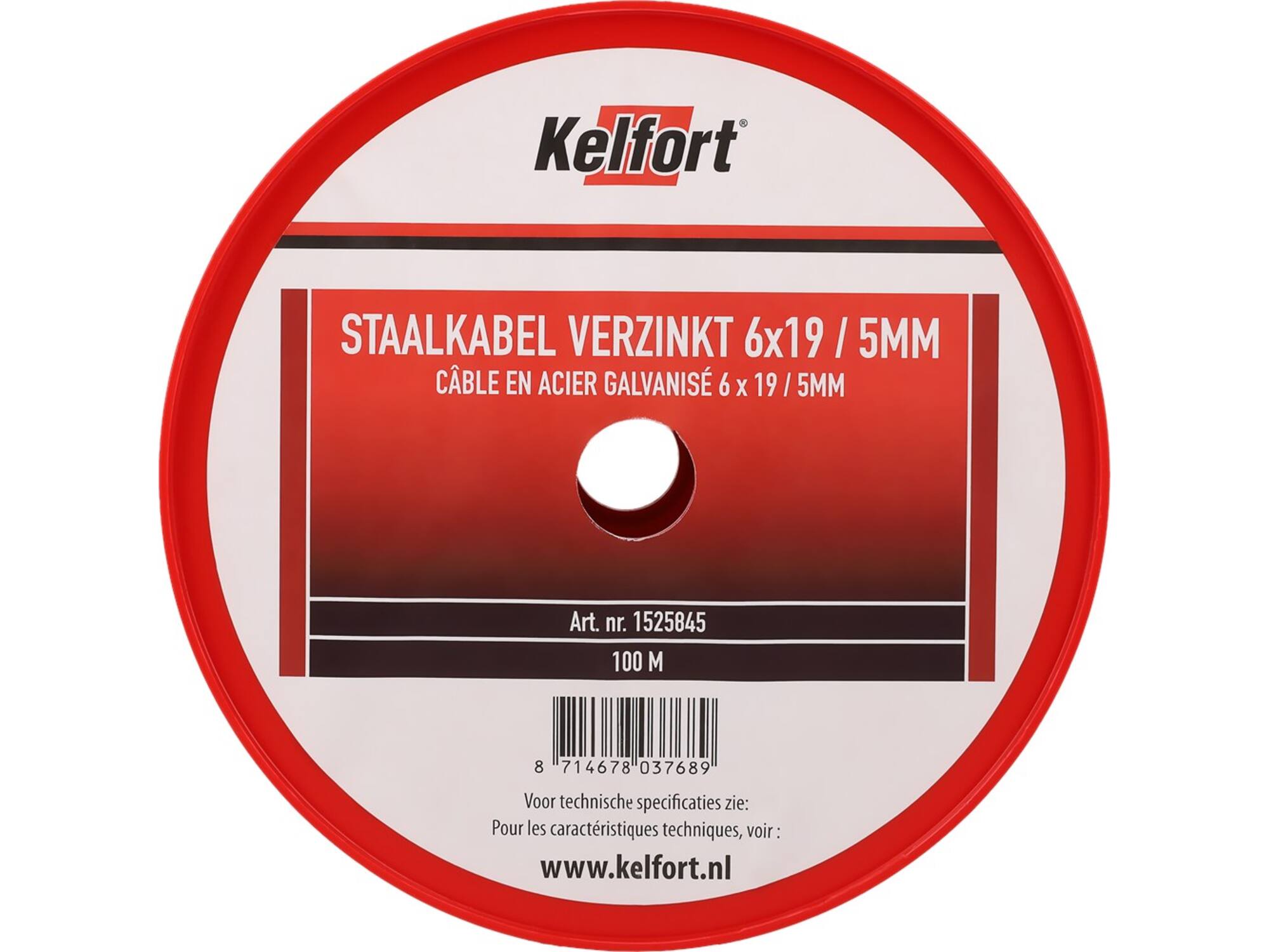 Kelfort Staalkabel geg 6x19 5 MM