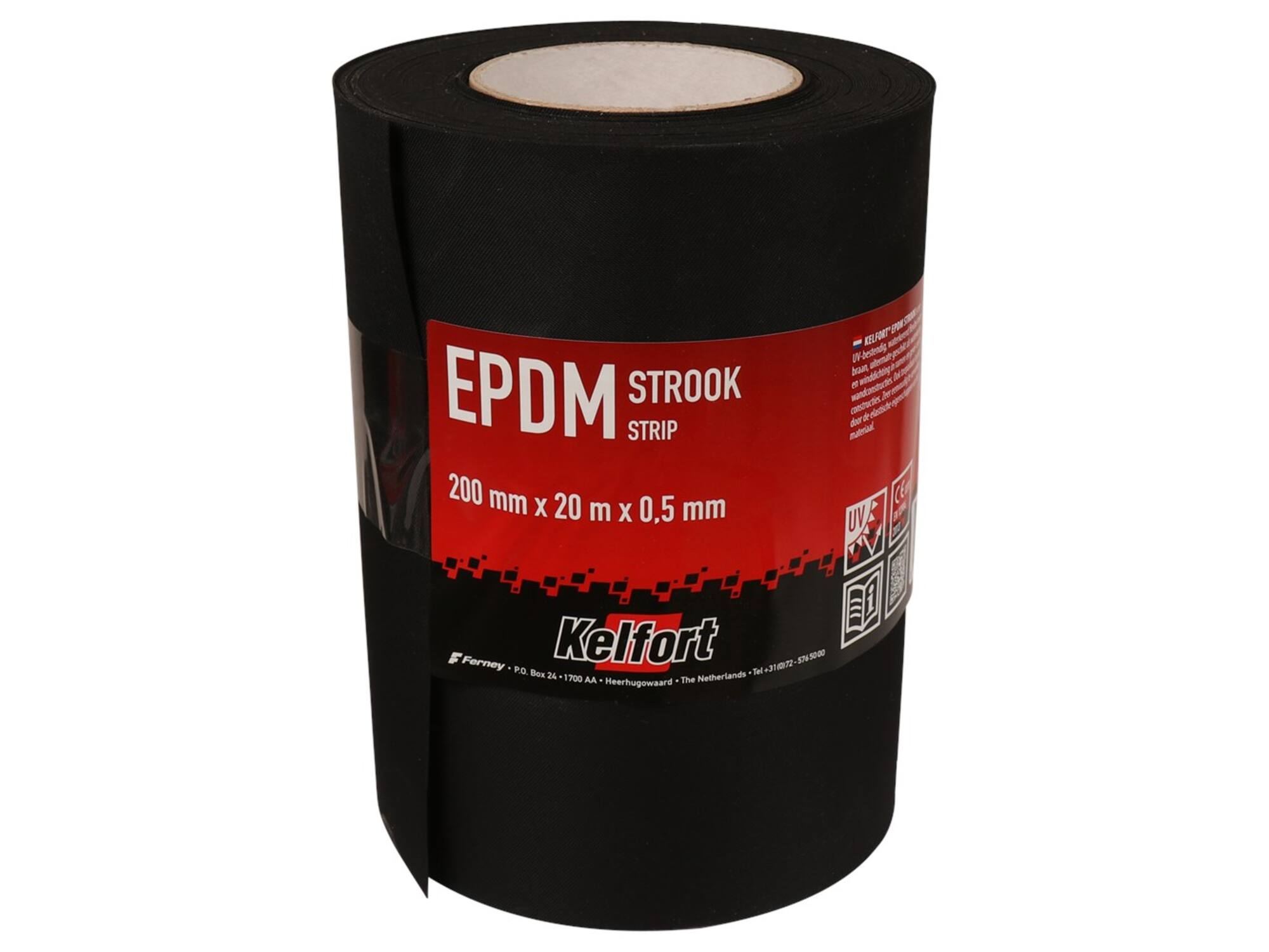 Kelfort EPDM folie zwart 0,5 meter 0,40X20 meter