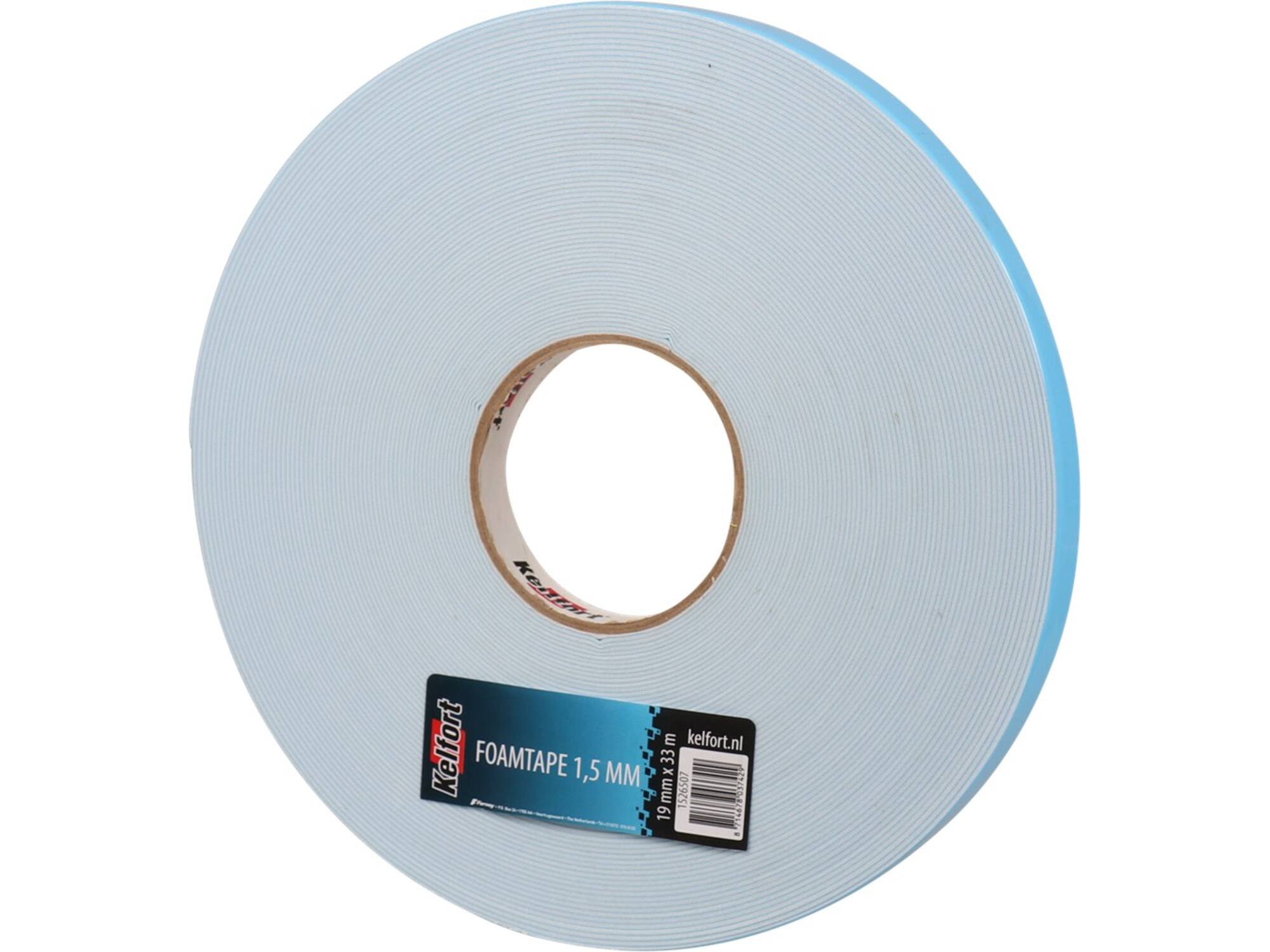 Kelfort Dubbelzijdige foamtape 1.5 meter 19 mmX33m
