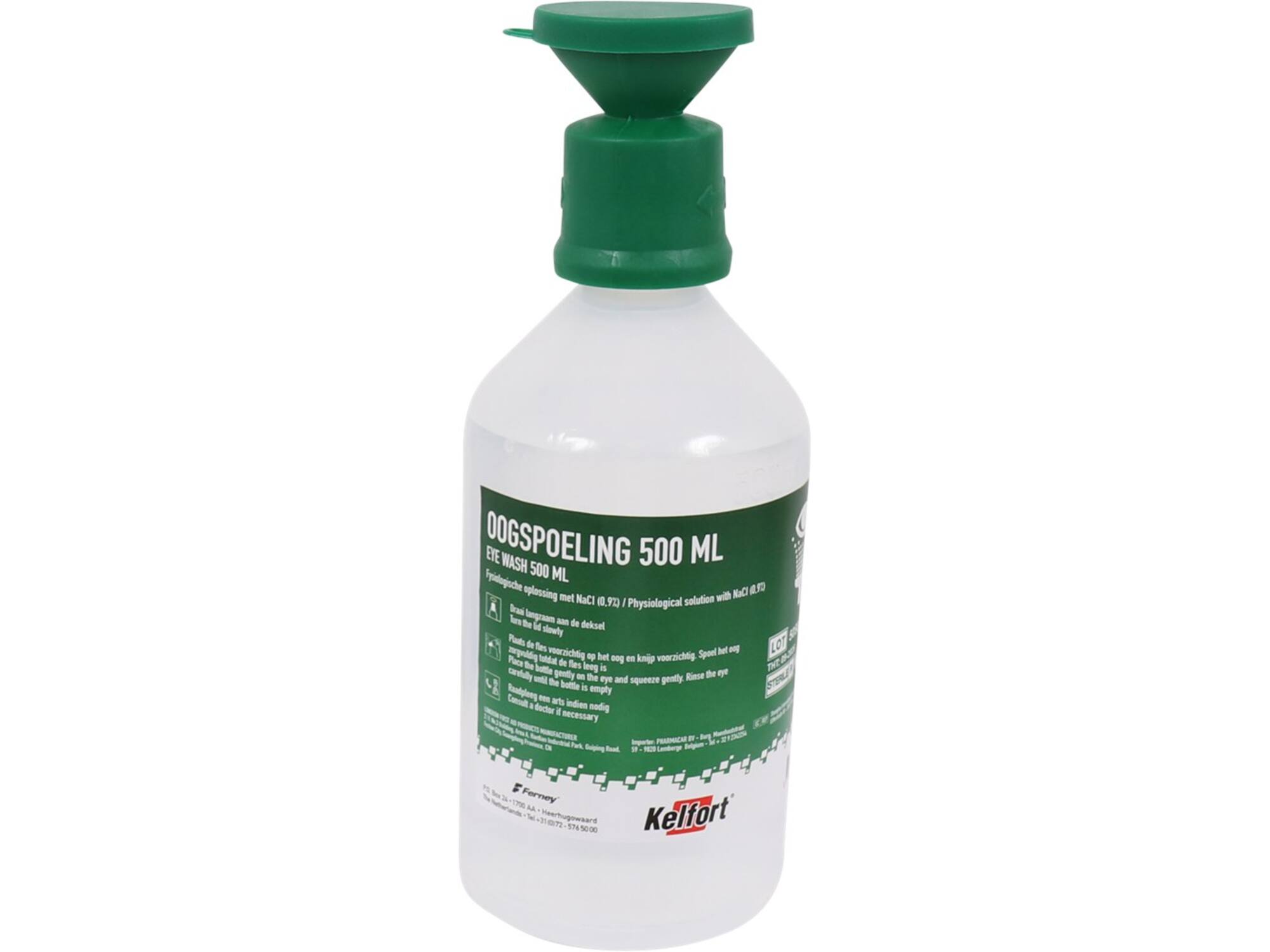 KELFORT Oogspoelfles SODIUM CHLORIDE 500 ML