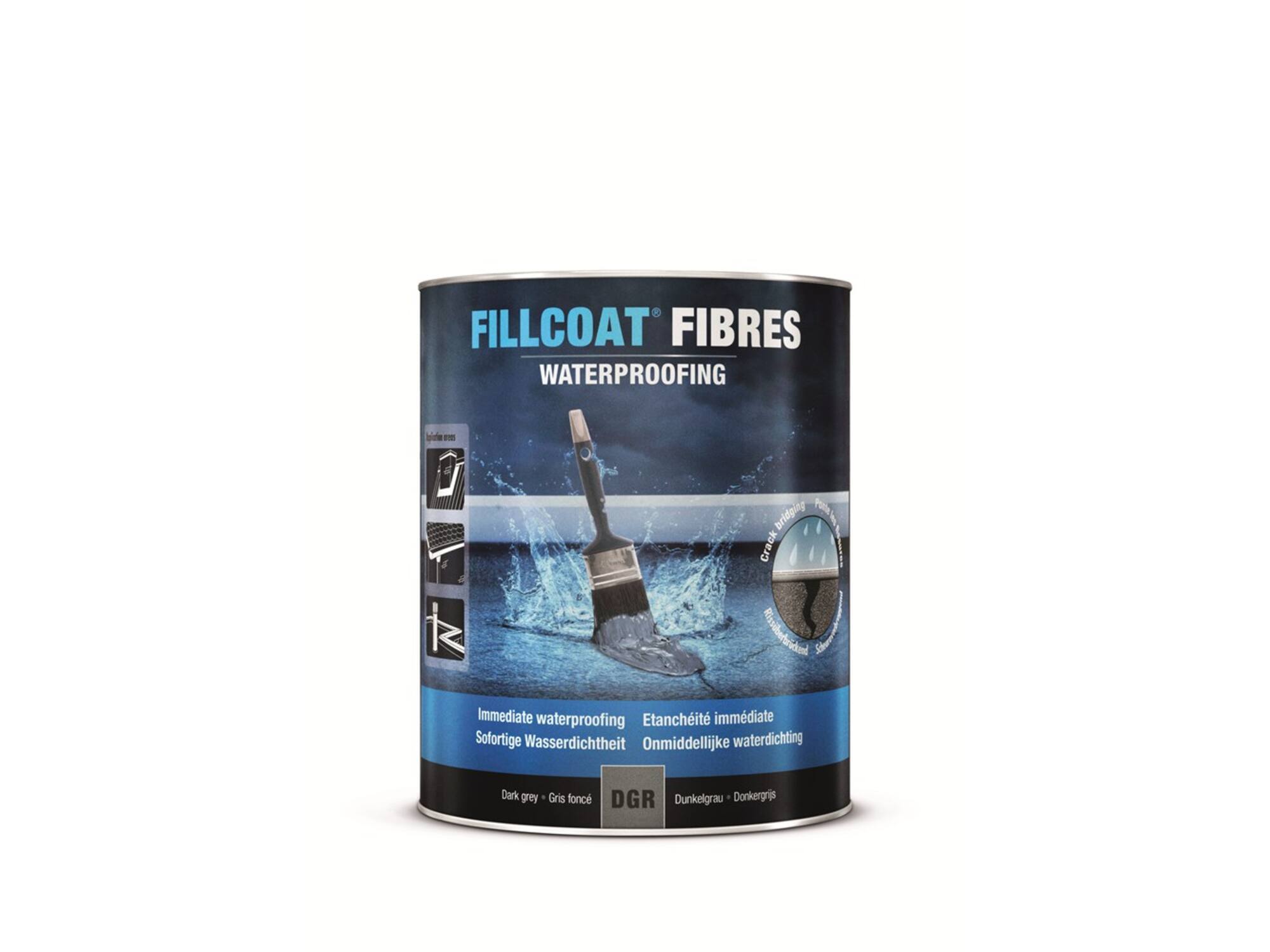 Rustoleum Fillcoat donkergrijs 1 L