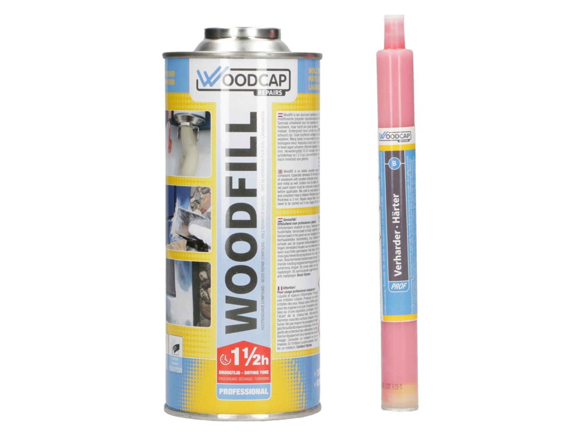WOODCAP Woodfill met harder WIT