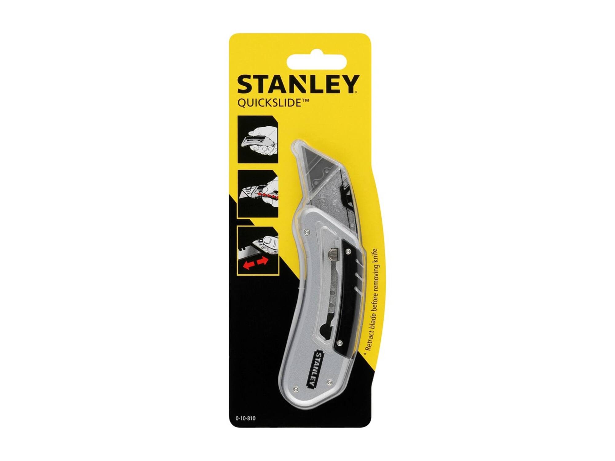 STANLEY Uitschuifmes metaal QUICKSLIDE 220 MM