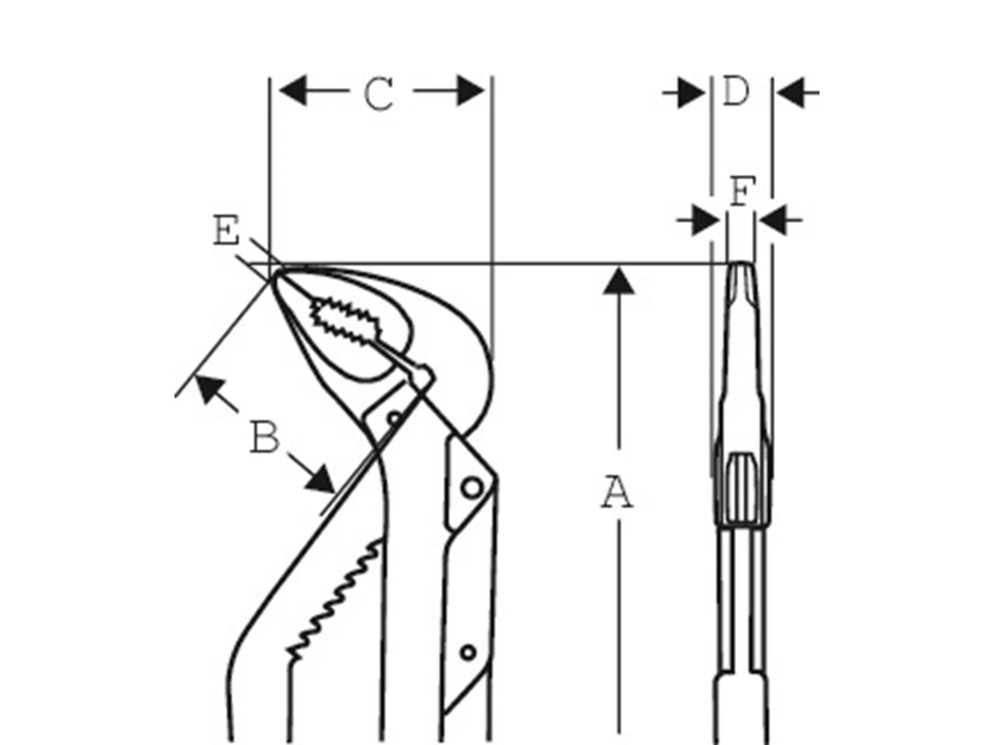 BAHCO Waterpomptang 8224 250 MM