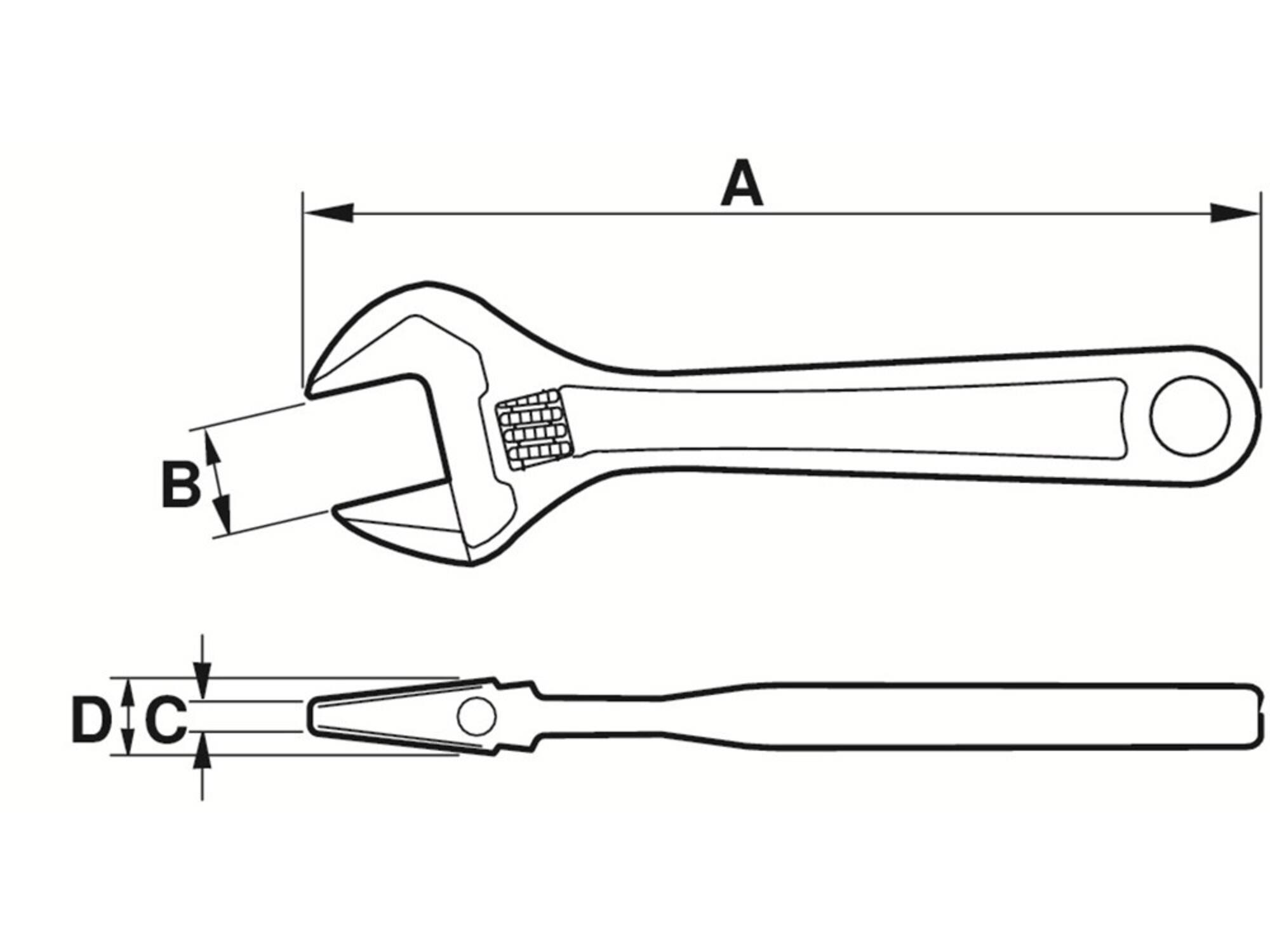 BAHCO Moersleutel 8072 255 MM