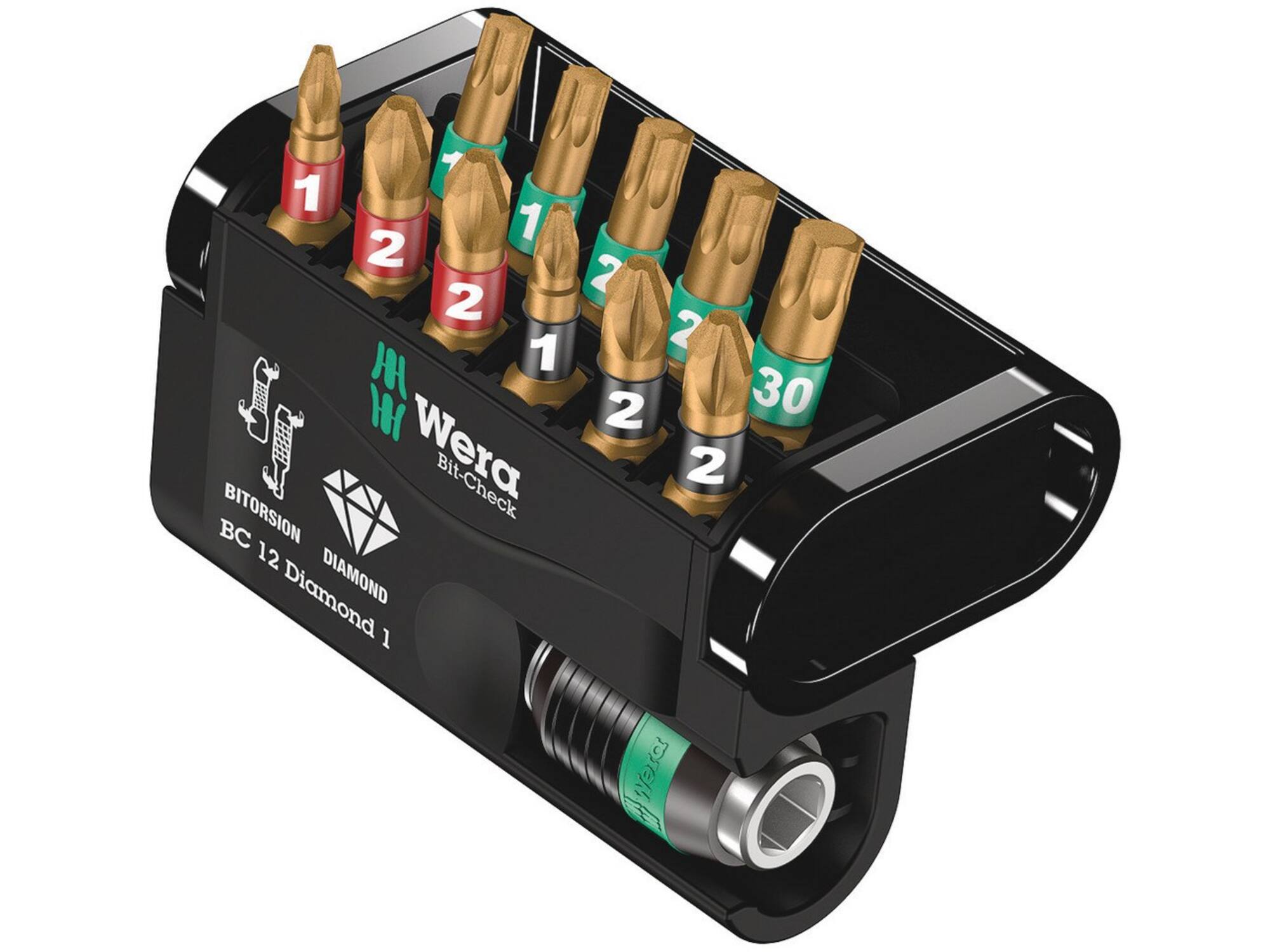 WERA Bitset diamant BC 12 DIAMOND 1 12-DELIG