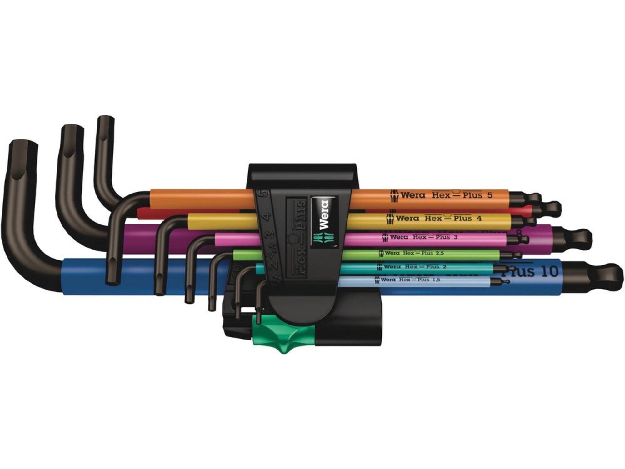 Wera Stiftsleutelset 950/9 HEXPLUS MULTICOLOUR 1 9-delig