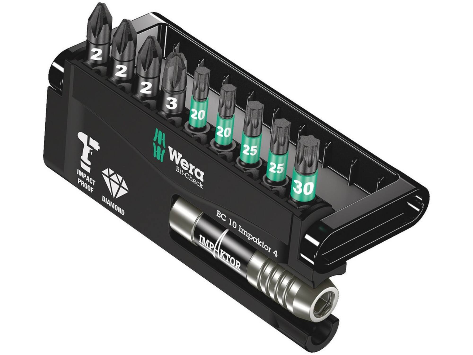 WERA Bitset BC IMPACTOR 10-DELIG