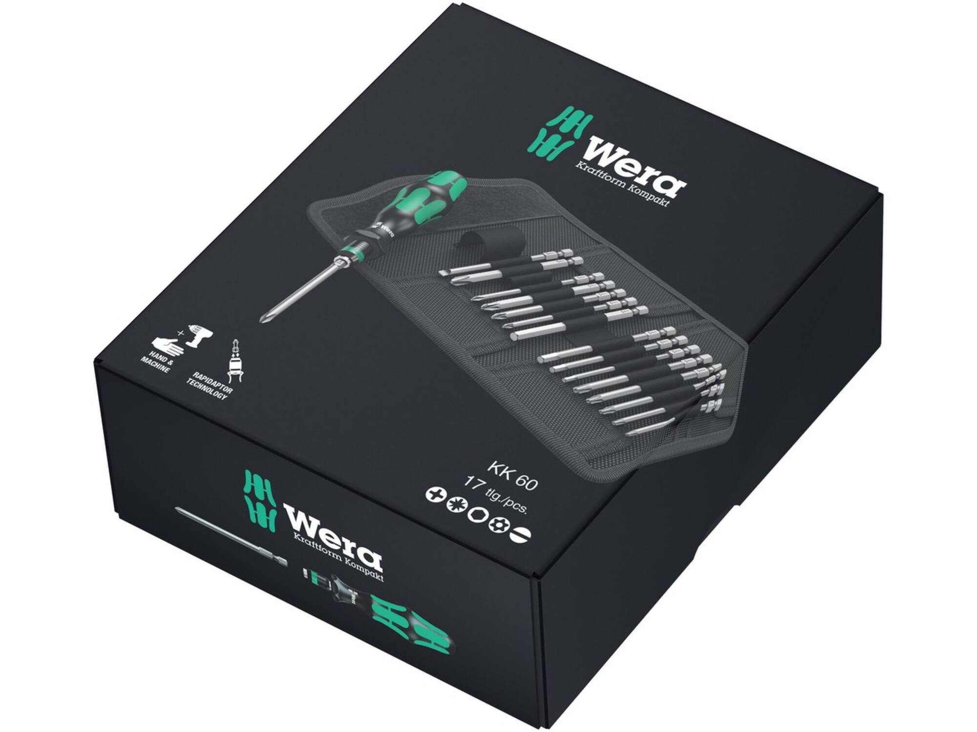 Wera Bitset in etui KRAFTFORM KOMPAKT 60 17-delig