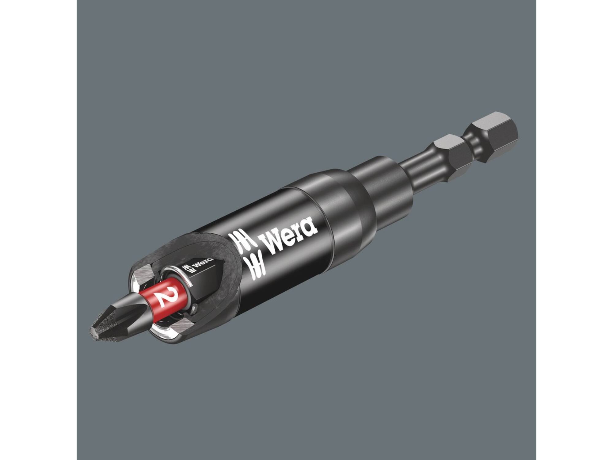 WERA Bithouder met snapring en magneet 897/4 IMP 75MM