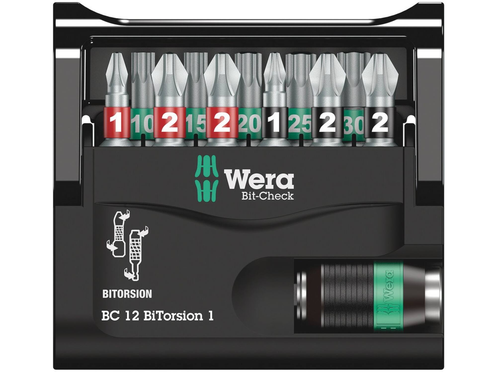 WERA Bitset BC 12 BITORSION 1 12-DELIG