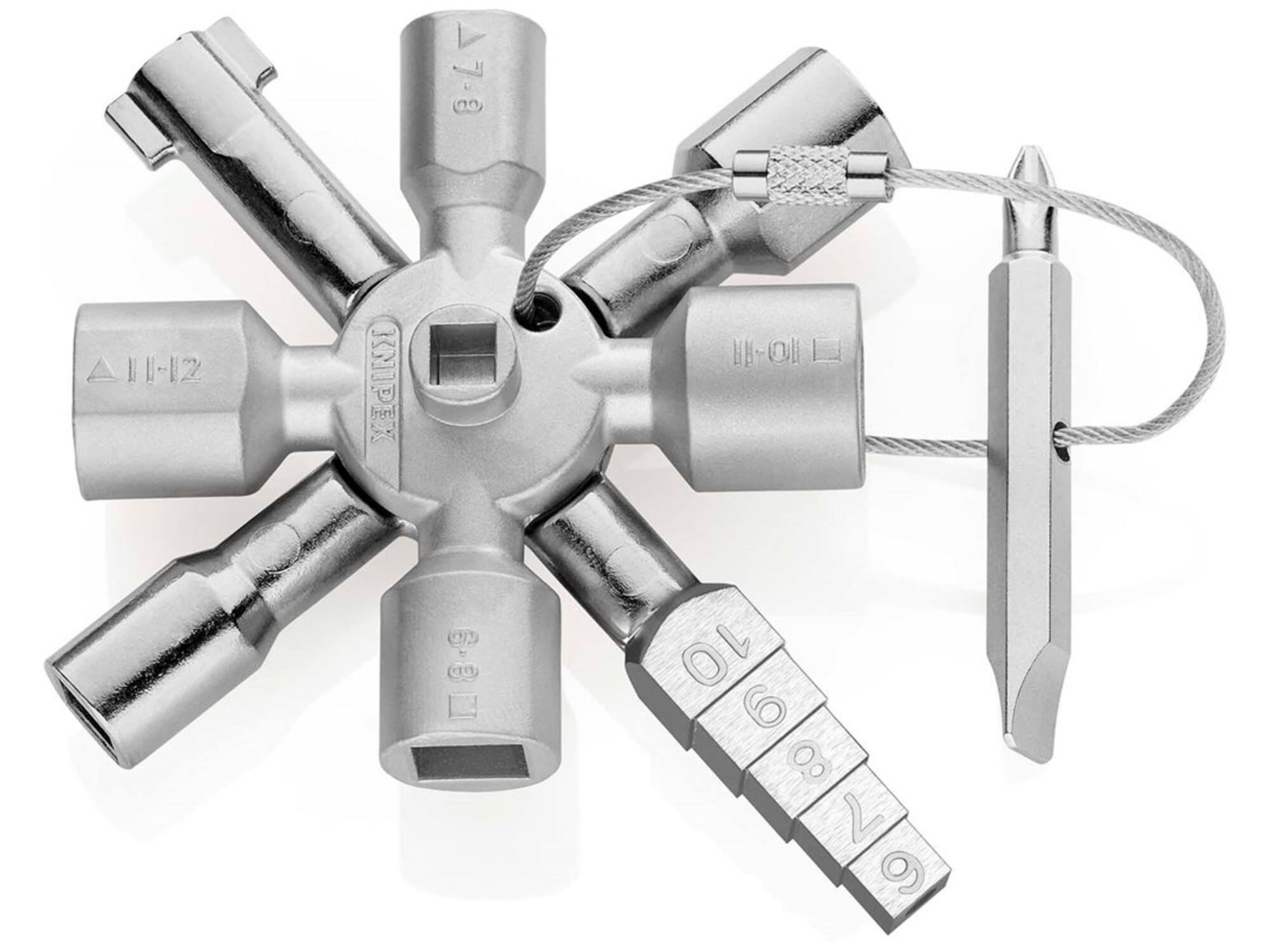 Knipex Schakelkastsleutel 00 11 01 8-ARMIG