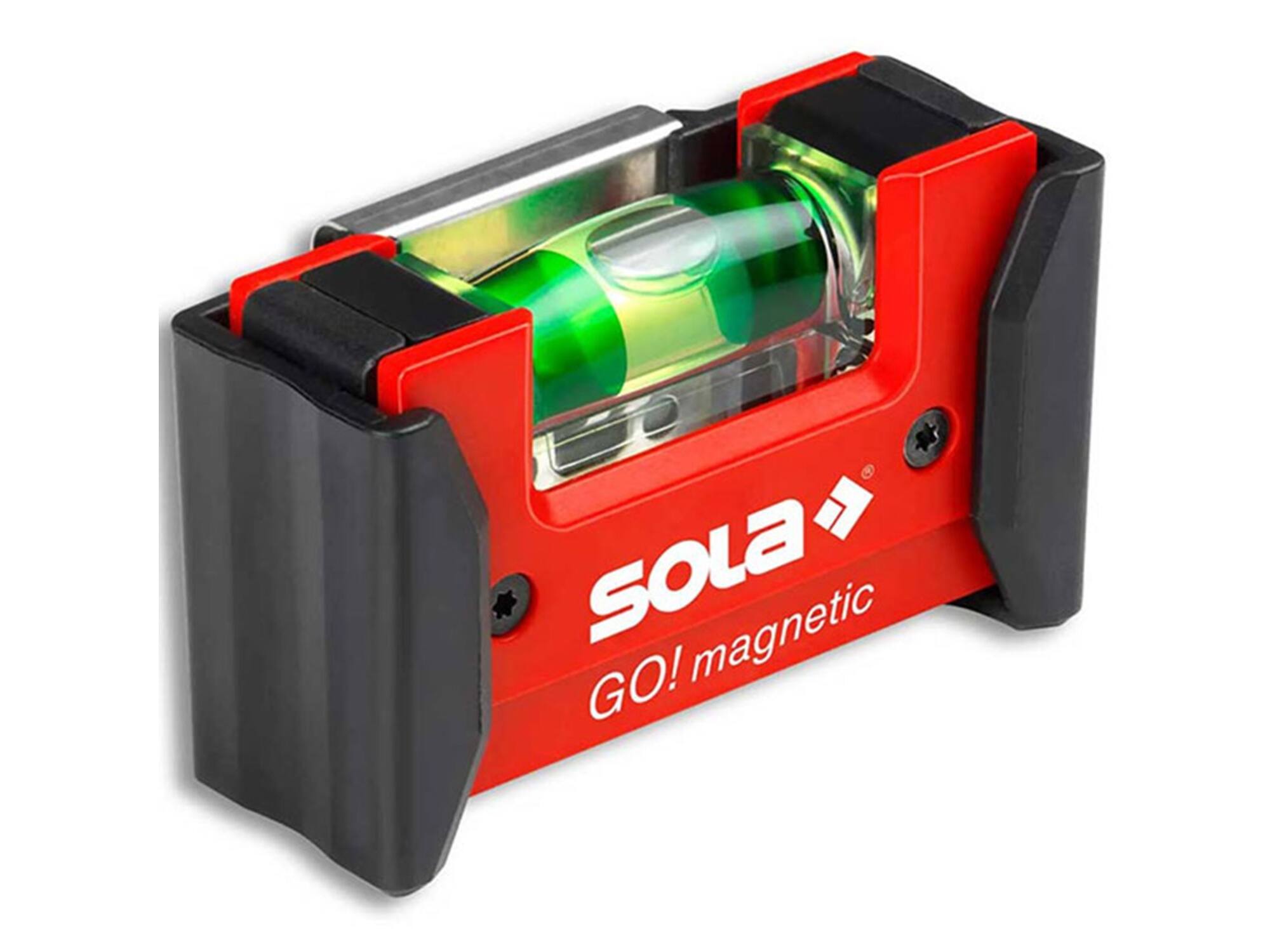 SOLA Waterpas alu rood magnetisch MET CLIP 7,5 CM