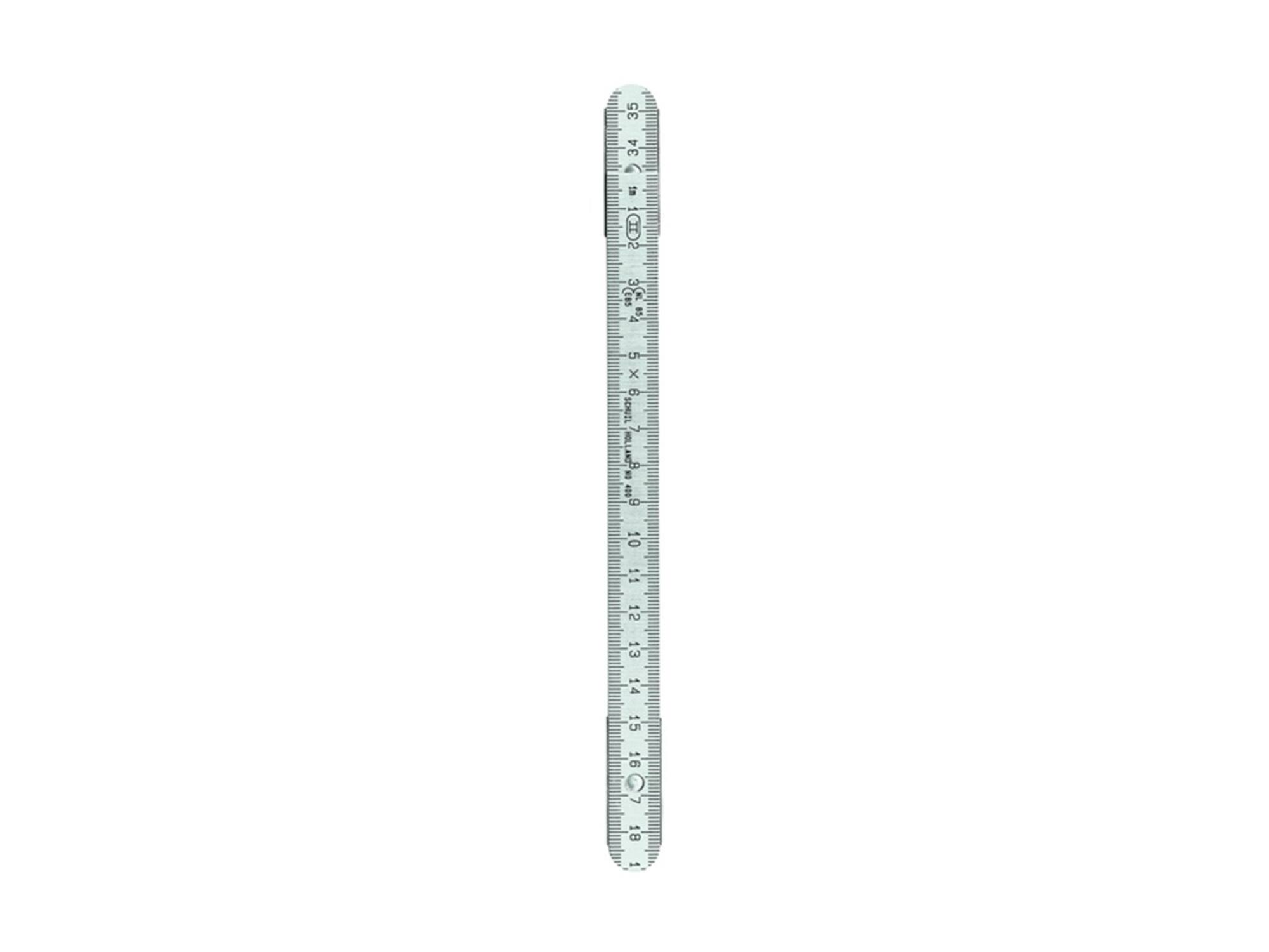 Schuil Duimstok aluminium 1 meter