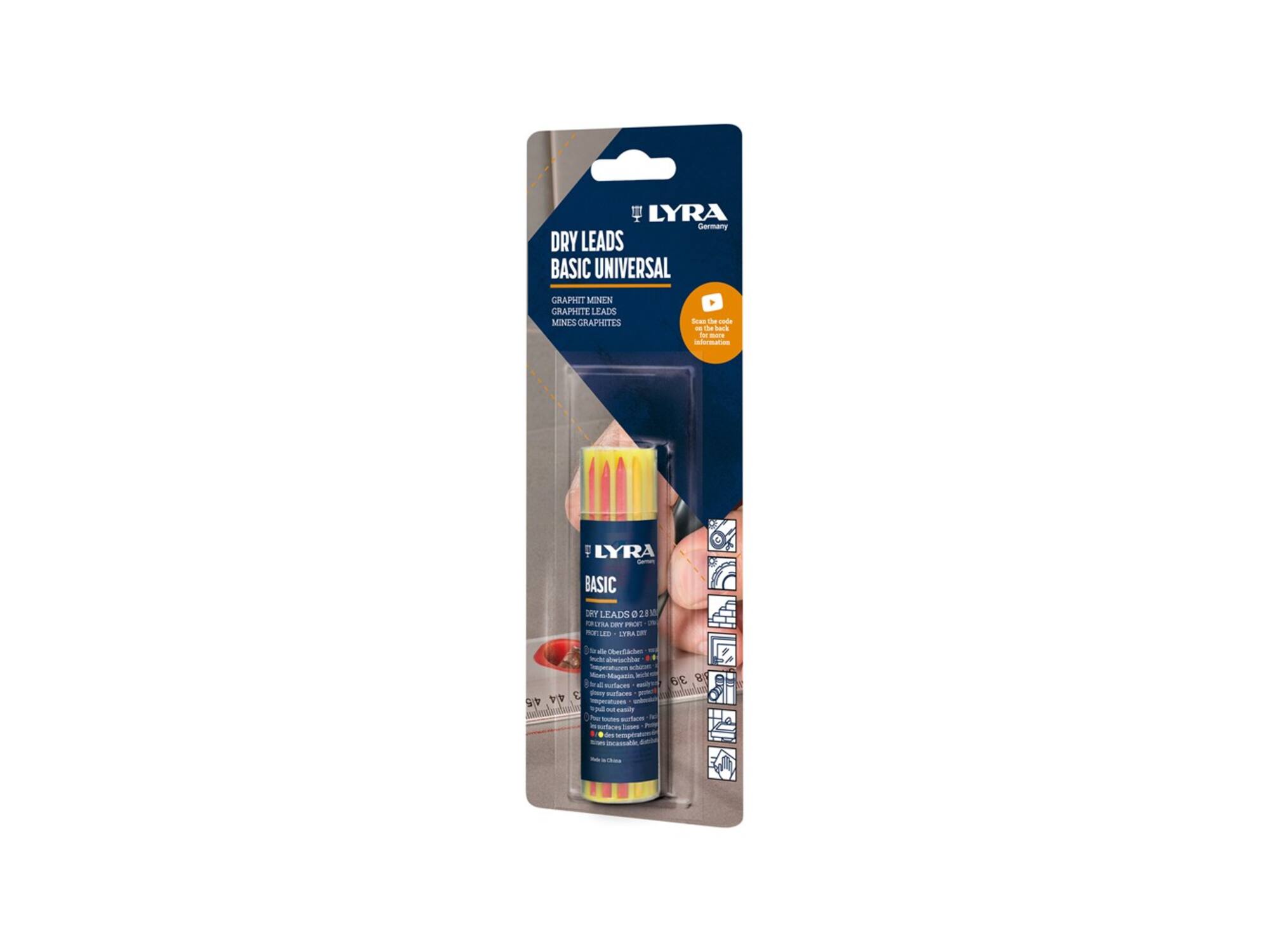 LYRA Navulling tbv markeerpotlood LYRA DRY BASIC 12 STUKS