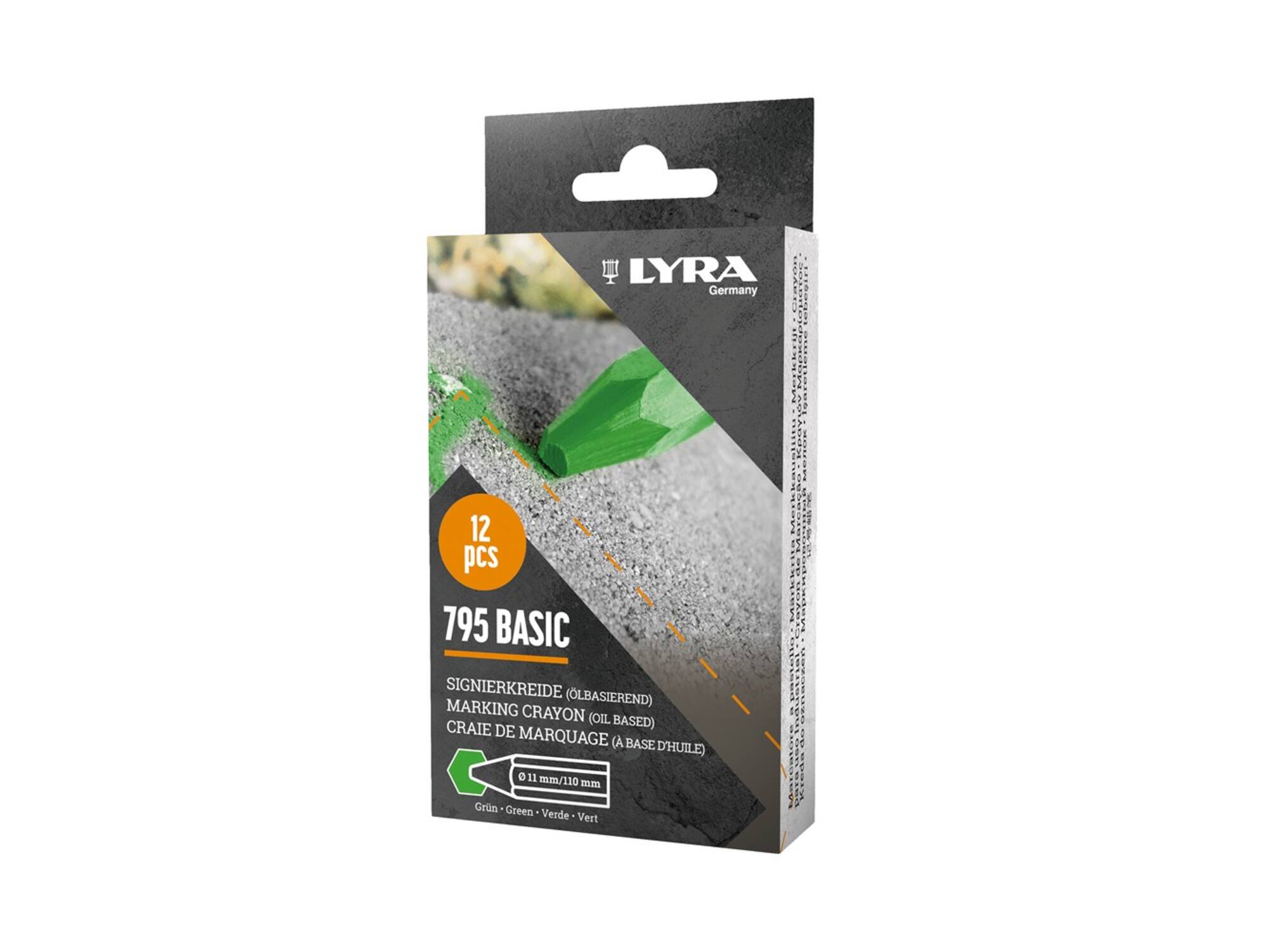 LYRA Markeerkrijt groen ECONOMY 795 12 STUKS