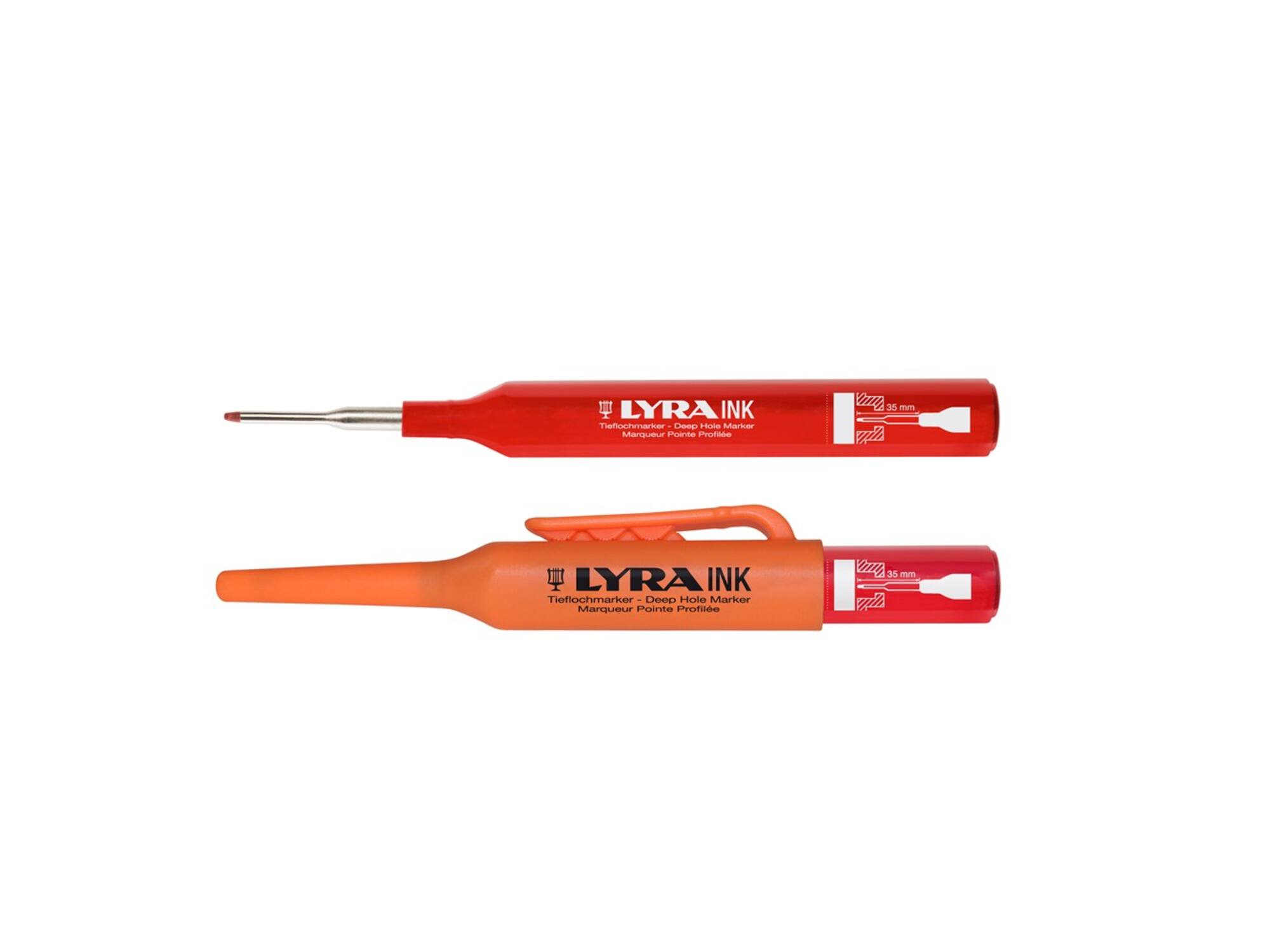 LYRA Aftekenpen diepgat LYRA-INK ROOD