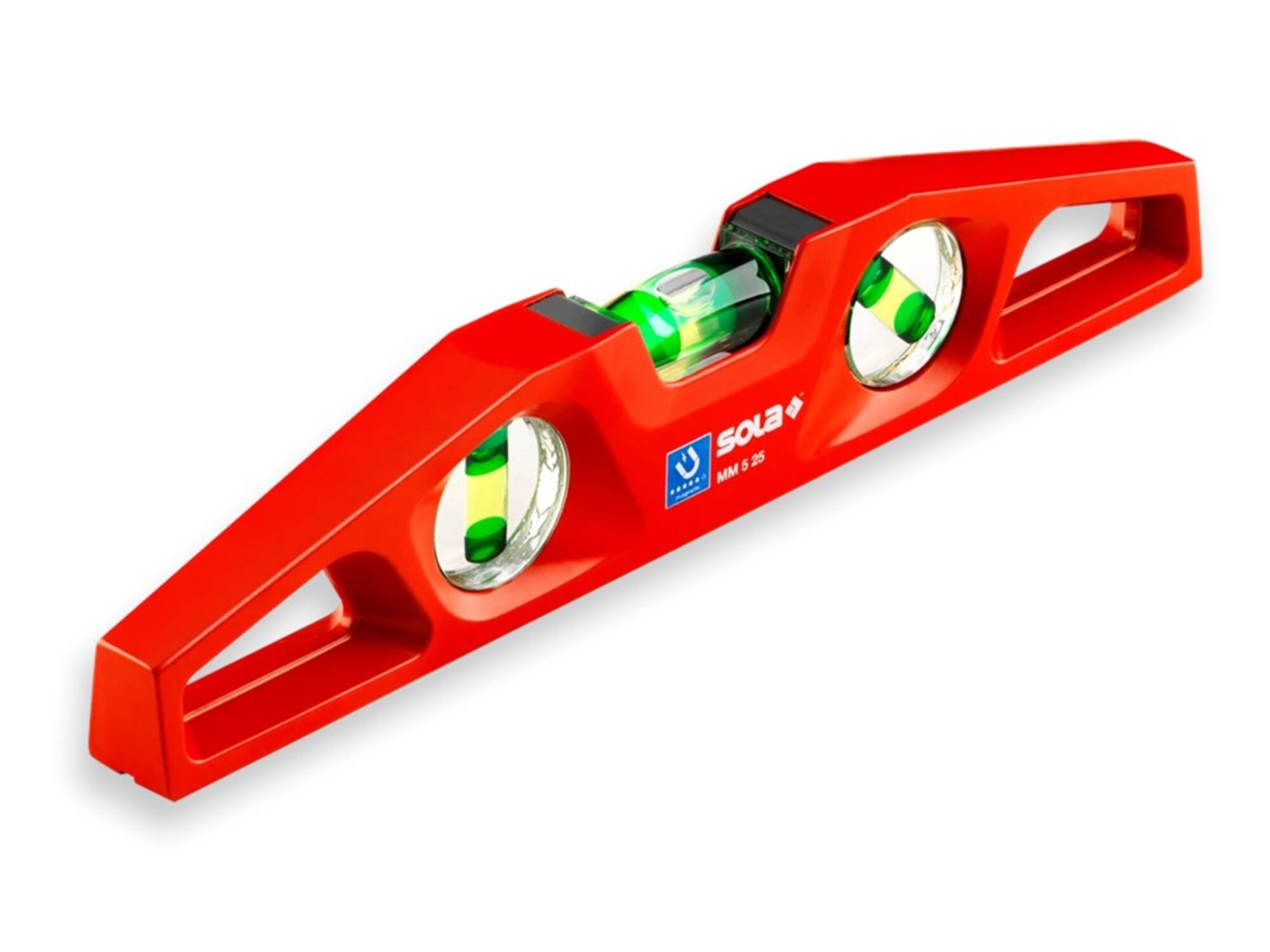 SOLA Waterpas alu rood torpedo MM 5 25 25 CM