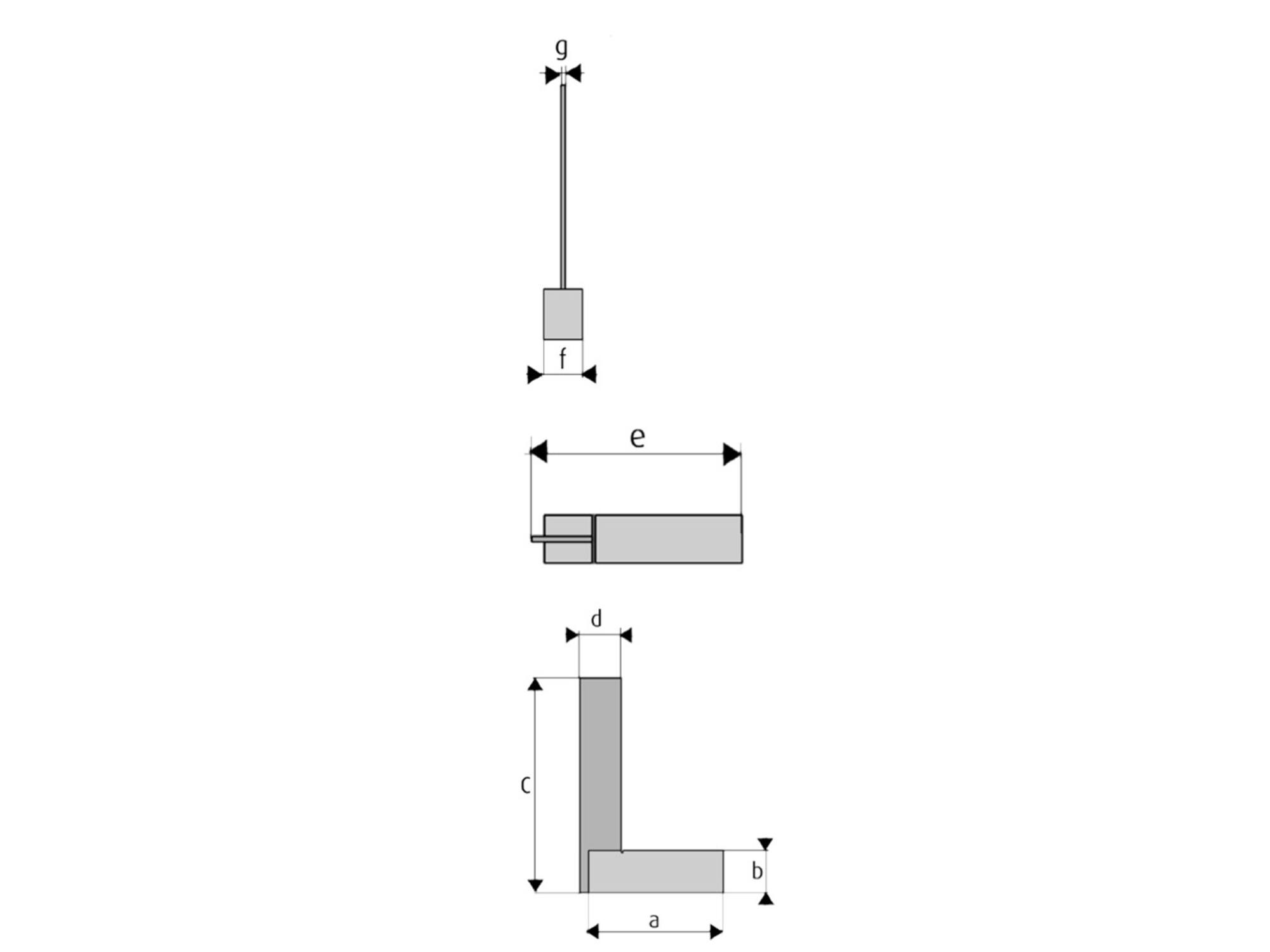 MIB Blokwinkelhaak 250X150 MM