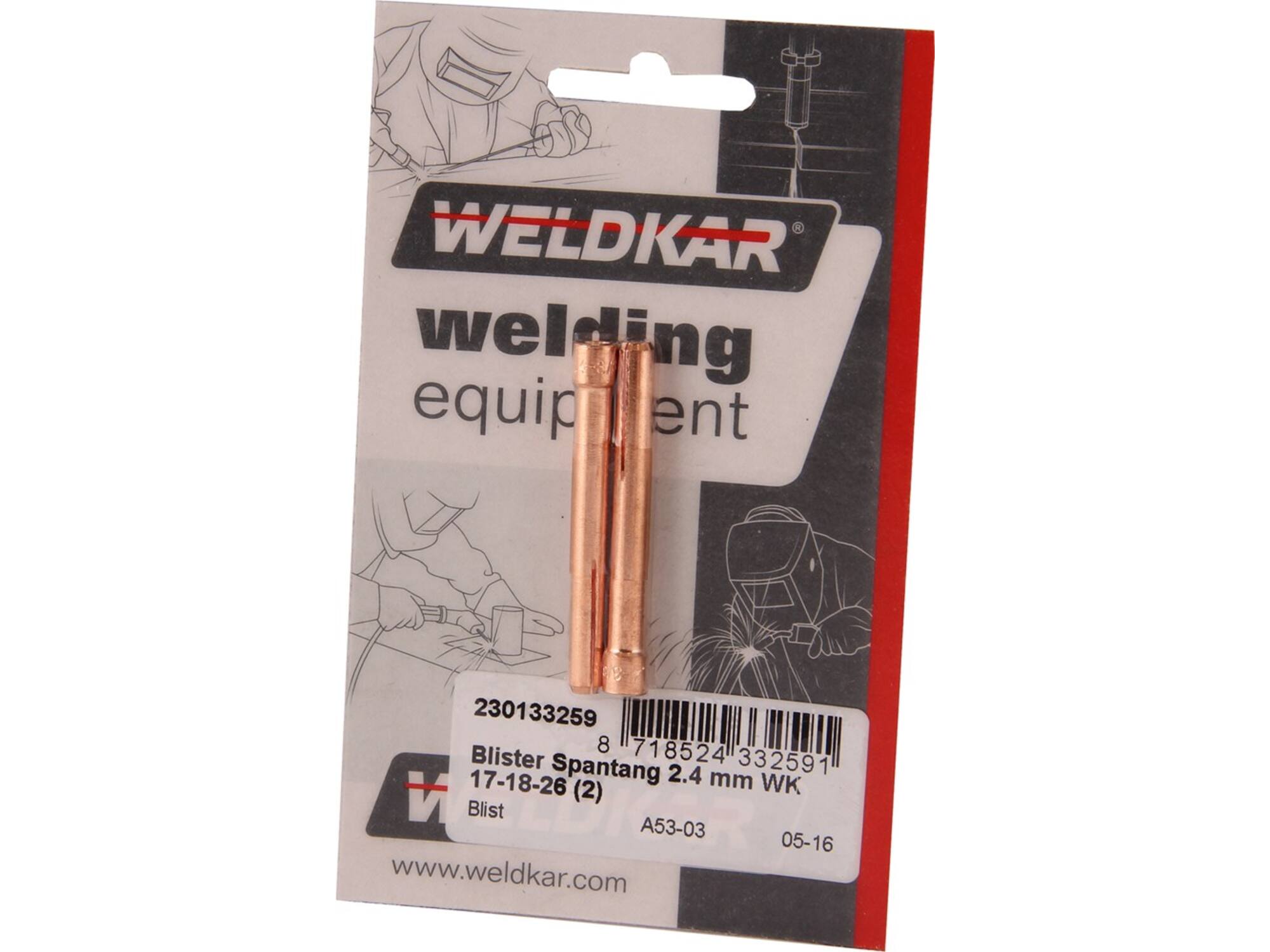Laskar Spantang 2 stuks 2.4 MM