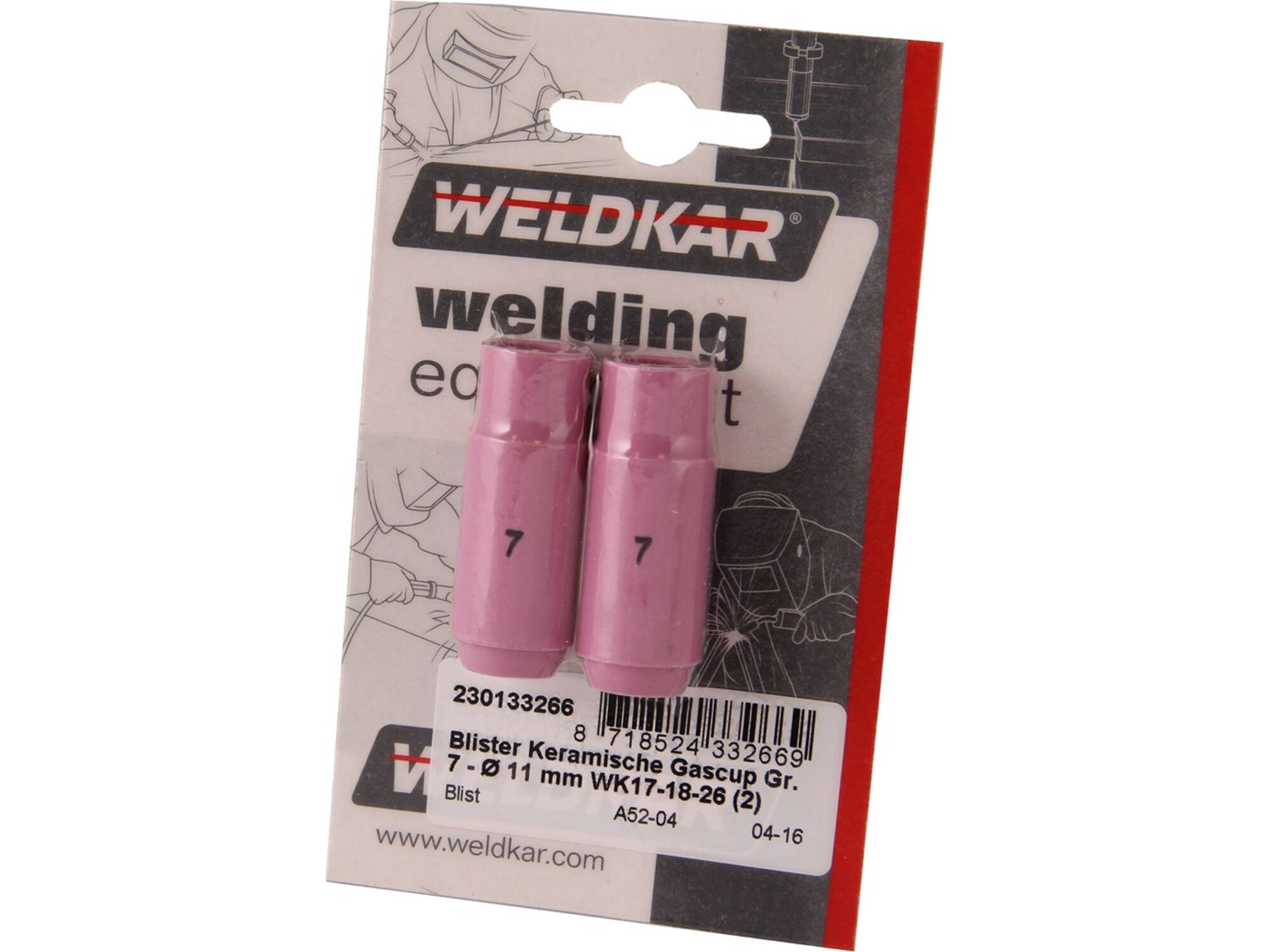 Laskar Keramische Gascup 2 stuks 11 MM