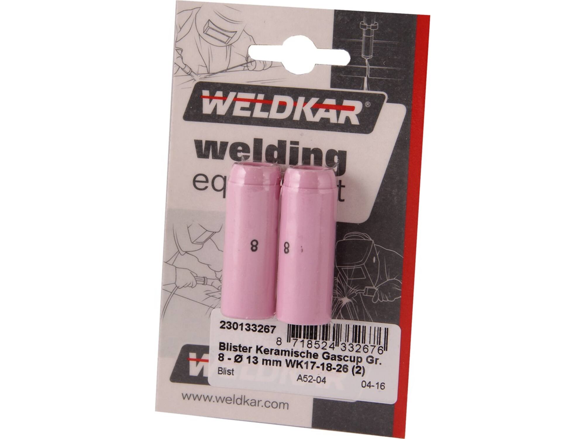 Laskar Keramische Gascup 2 stuks 13 MM