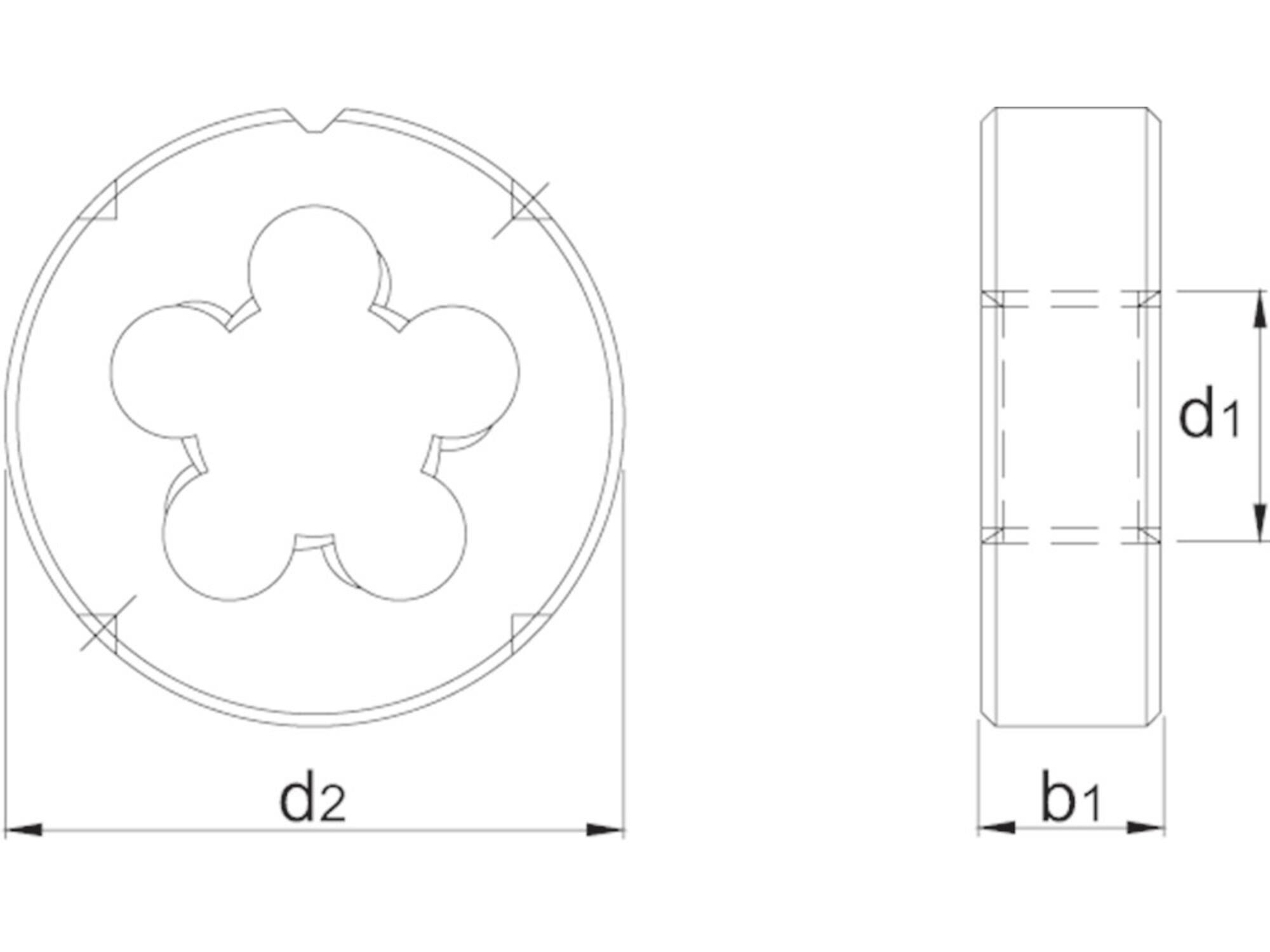 I-Tools Ronde snijplaat HSS 27.100B / 1 stuks M16