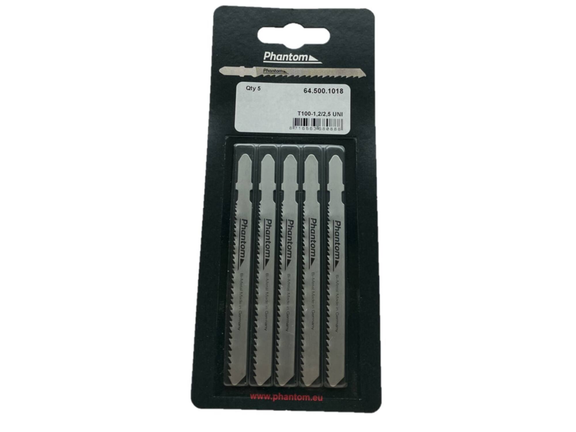 Phantom Decoupeerzaagblad 64.500 / 5 stuks T100-1,2/2
