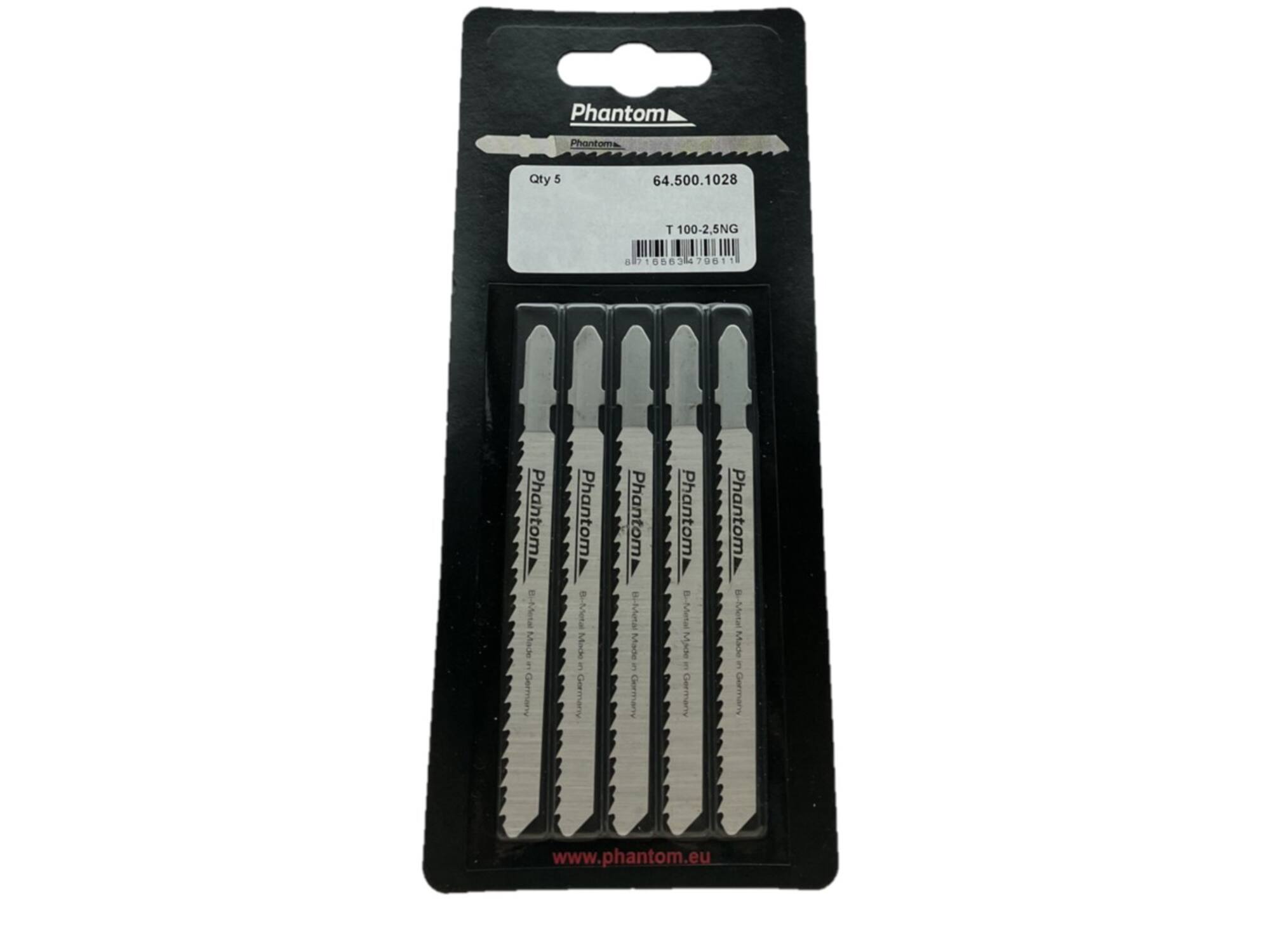 Phantom Decoupeerzaagblad 64.500 / 5 stuks T 100-2,5N
