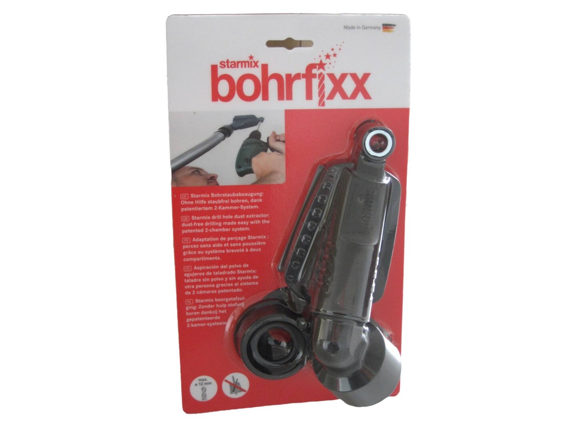 STARMIX Stofafzuigset tbv stofzuiger BOHRFIXX TOT 12 MM