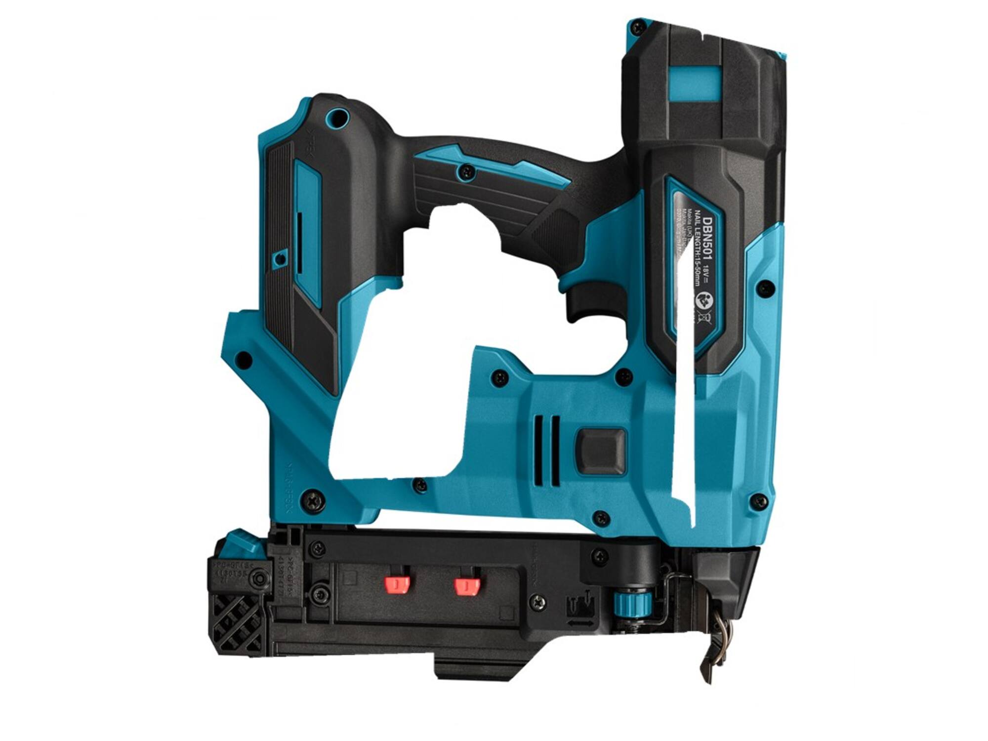 Makita afwerktacker accu in Mbox DBN501ZJ 18V