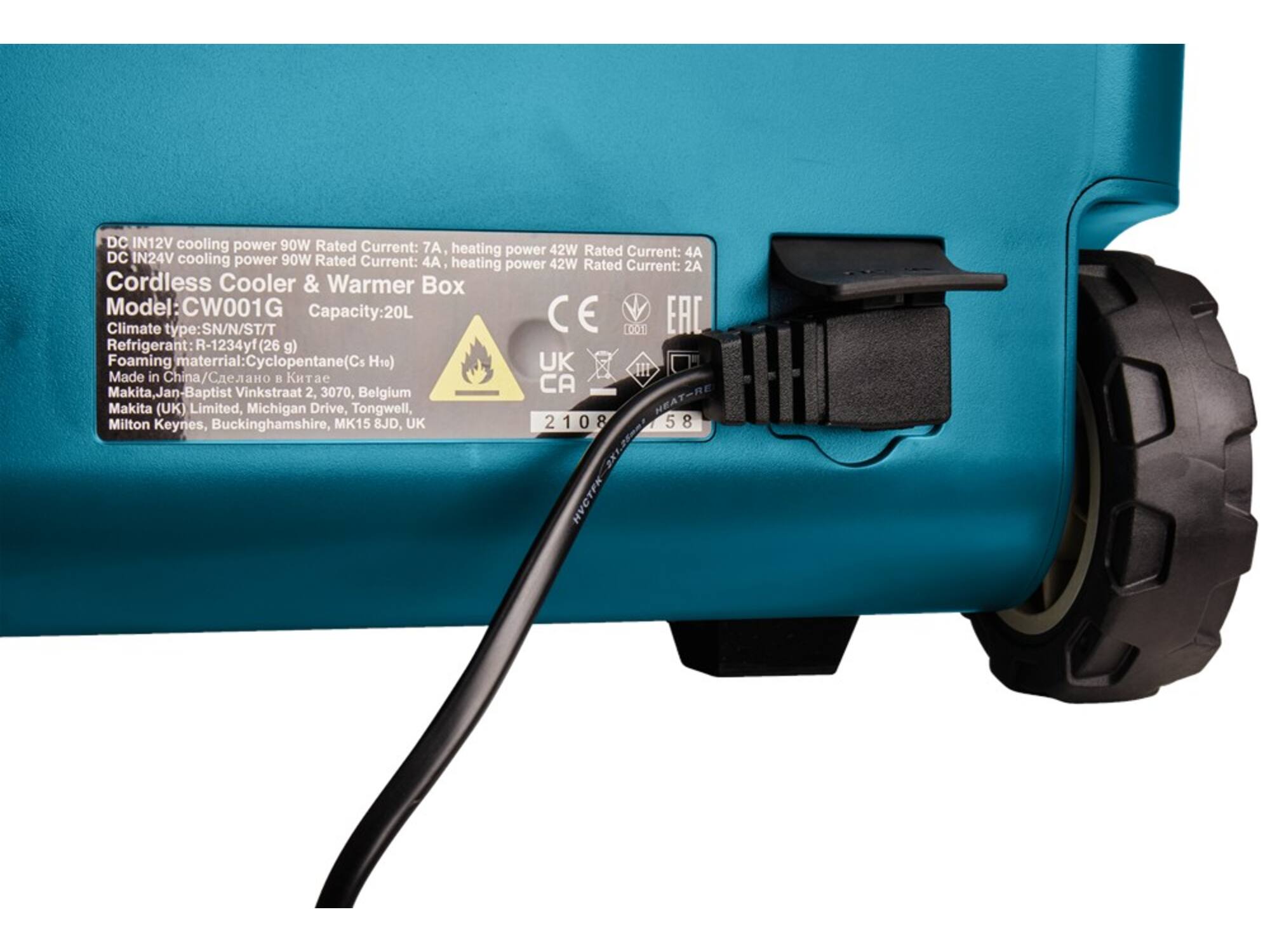 MAKITA koelvriesbox met verwarmfunctie 20LTR CW001GZ01 18V + 40V