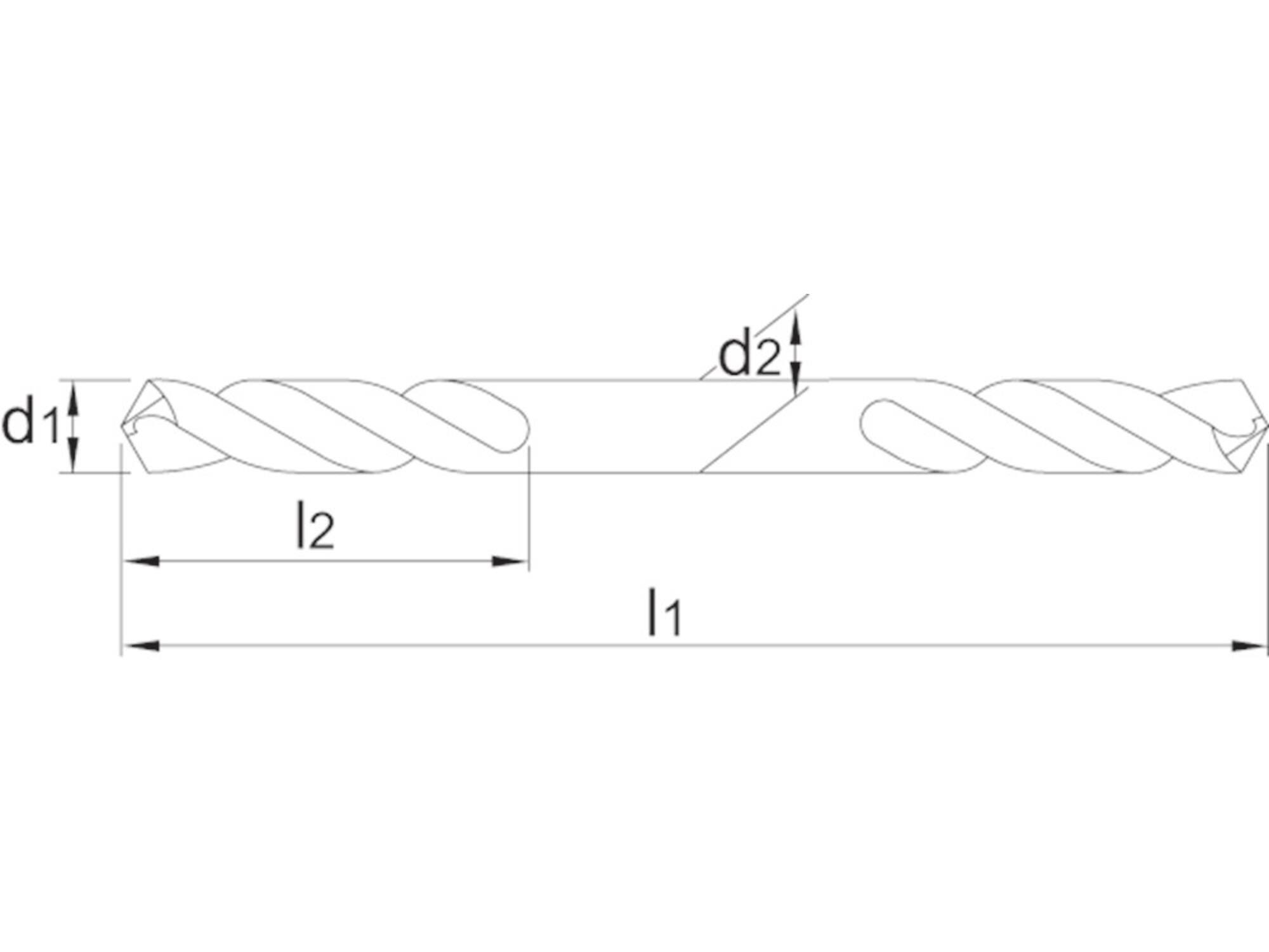 Phantom Spiraalboor dubbelzijdig HSS 11.145 3.3X11.2MM