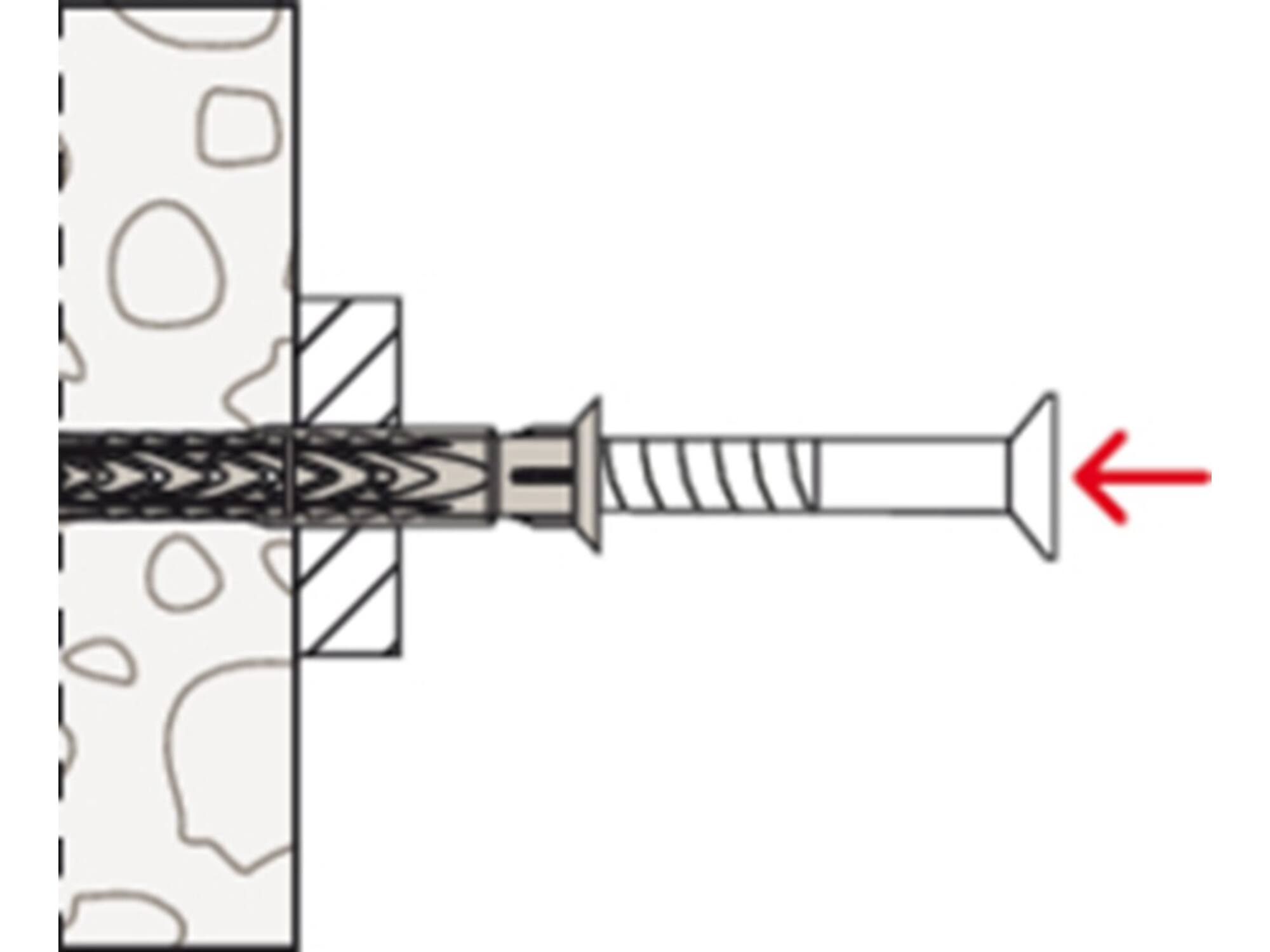 Fischer Constructieplug met schroef SXRL T 10X120MM 50st