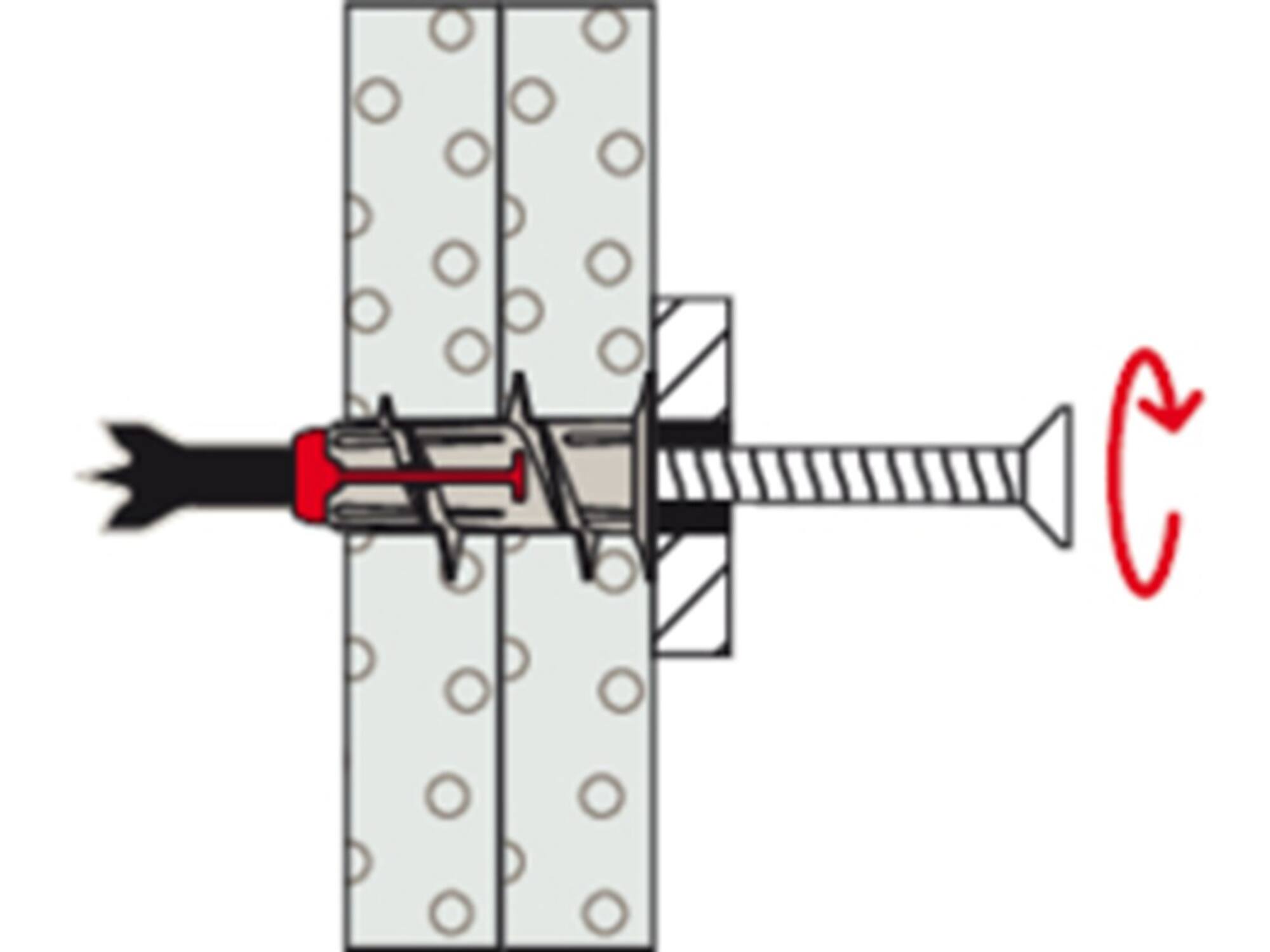 Fischer Gipsplaatplug DUOBLADE 44MM 40st
