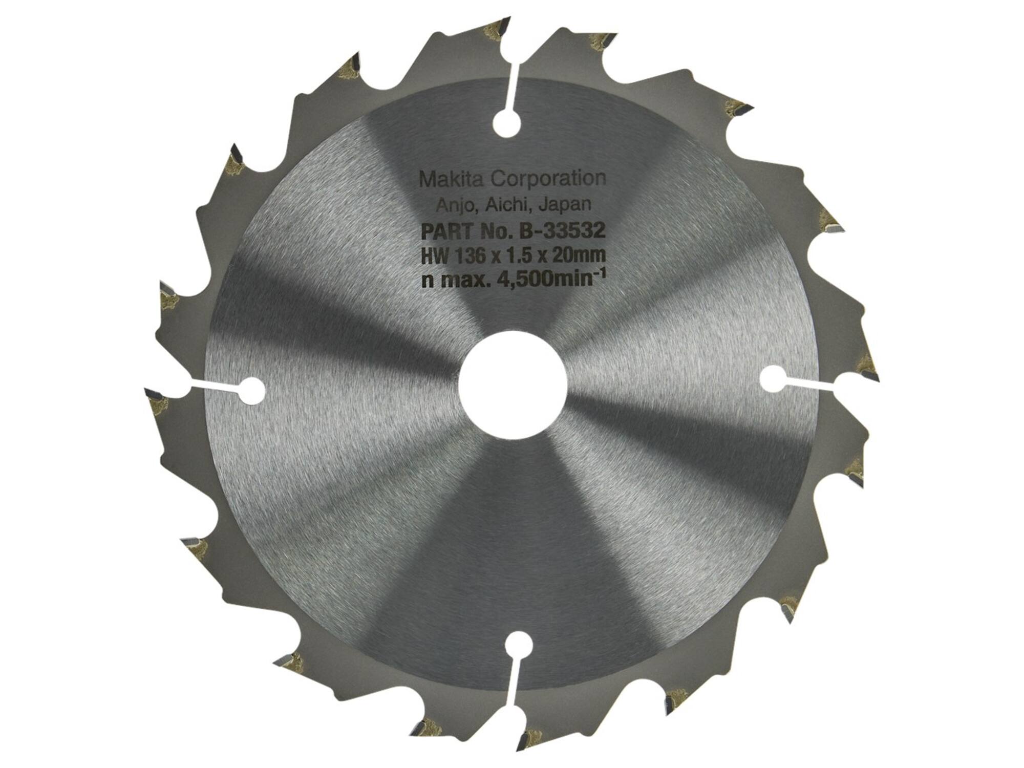 MAKITA Cirkelzaagblad Hout / 16T 136X20X1.5