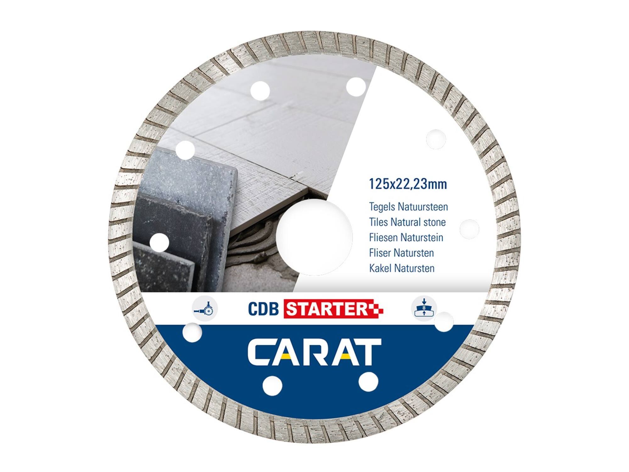 Carat Diamantzaag tegels/natuursteen CDB STARTER 115X22,23