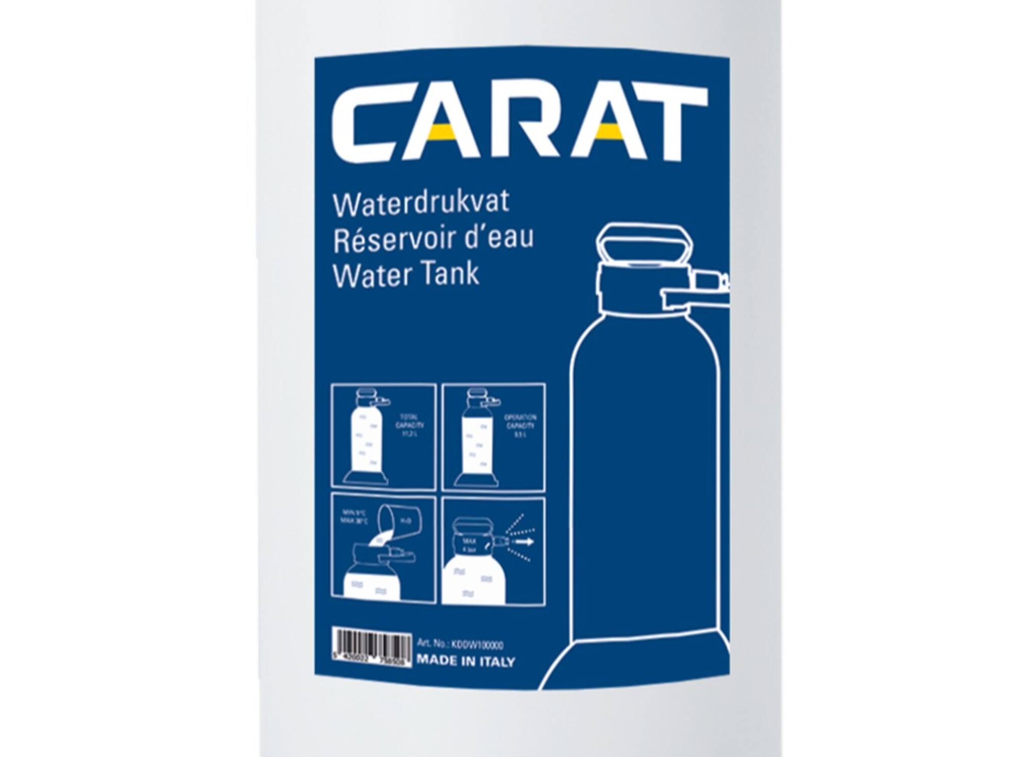 Carat Waterdruktank kunststof 10LTR