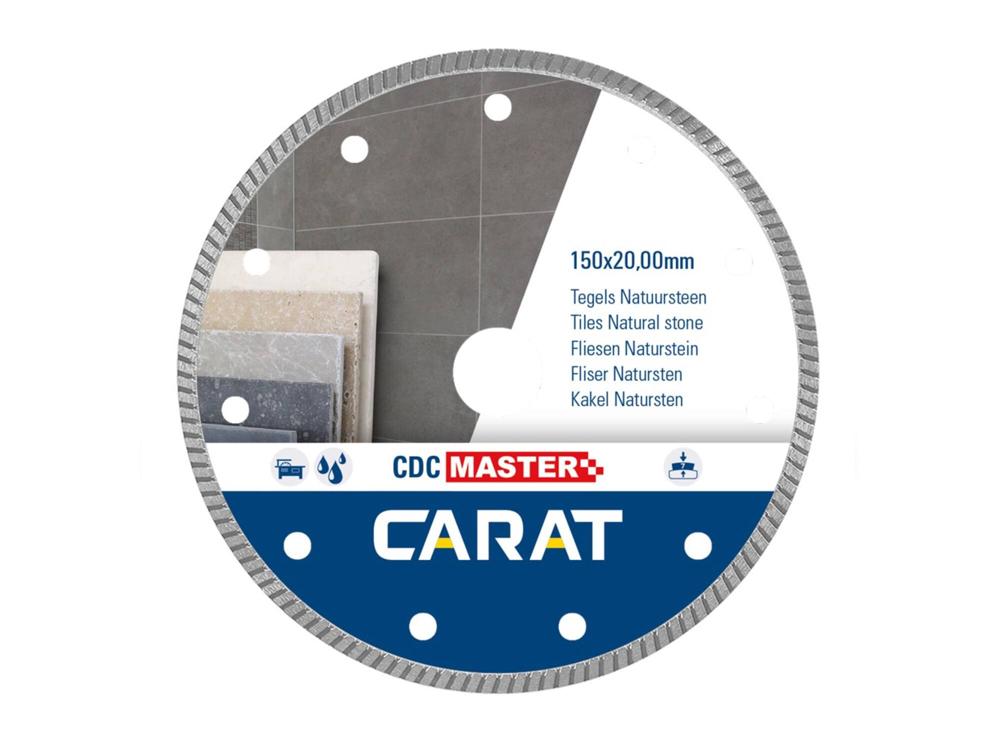 CARAT Diamantzaag tegels/natuursteen CDC Master 150X20,00