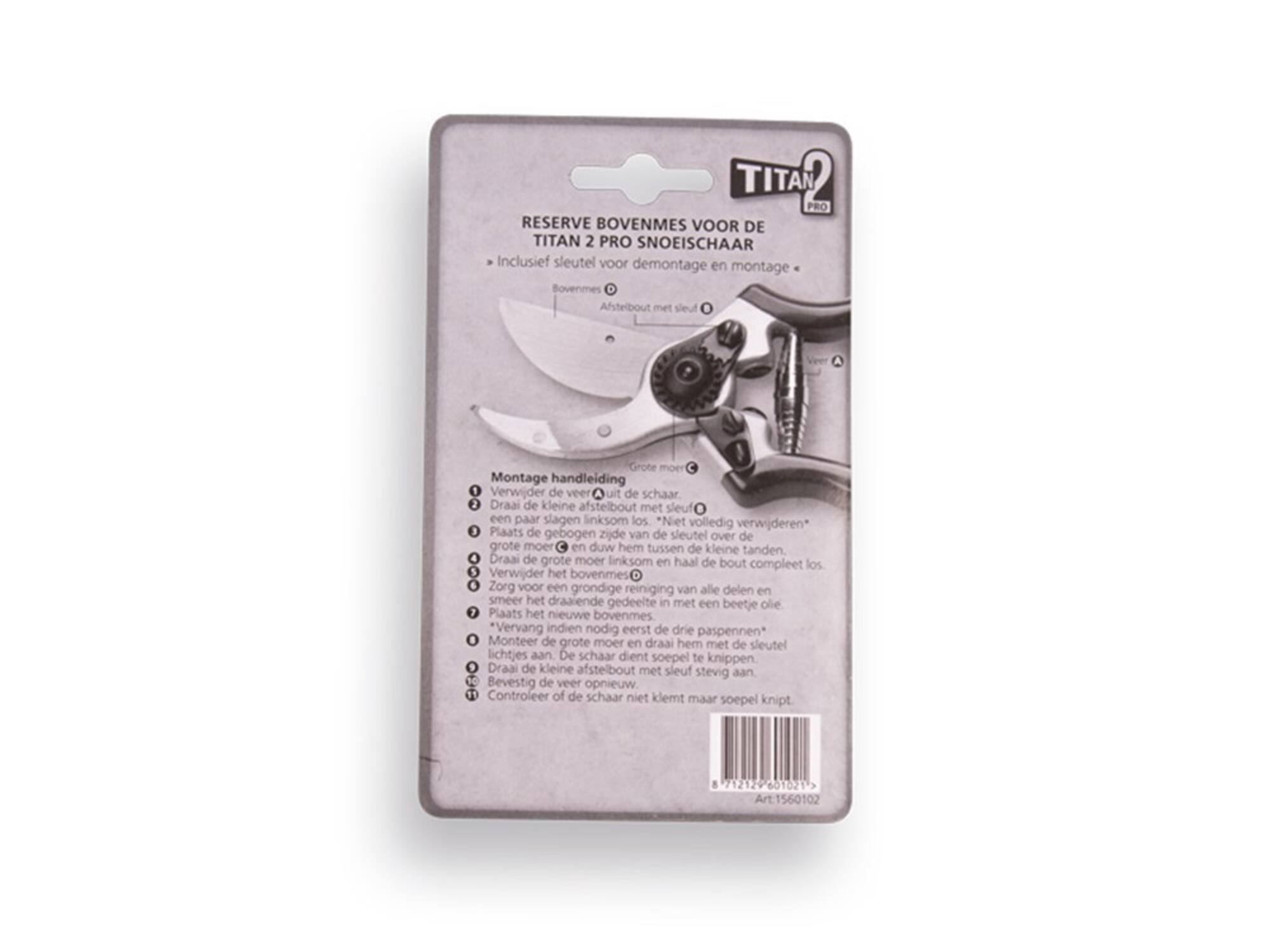 TITAN Bovenmes voor Titan TITANIUM COATING
