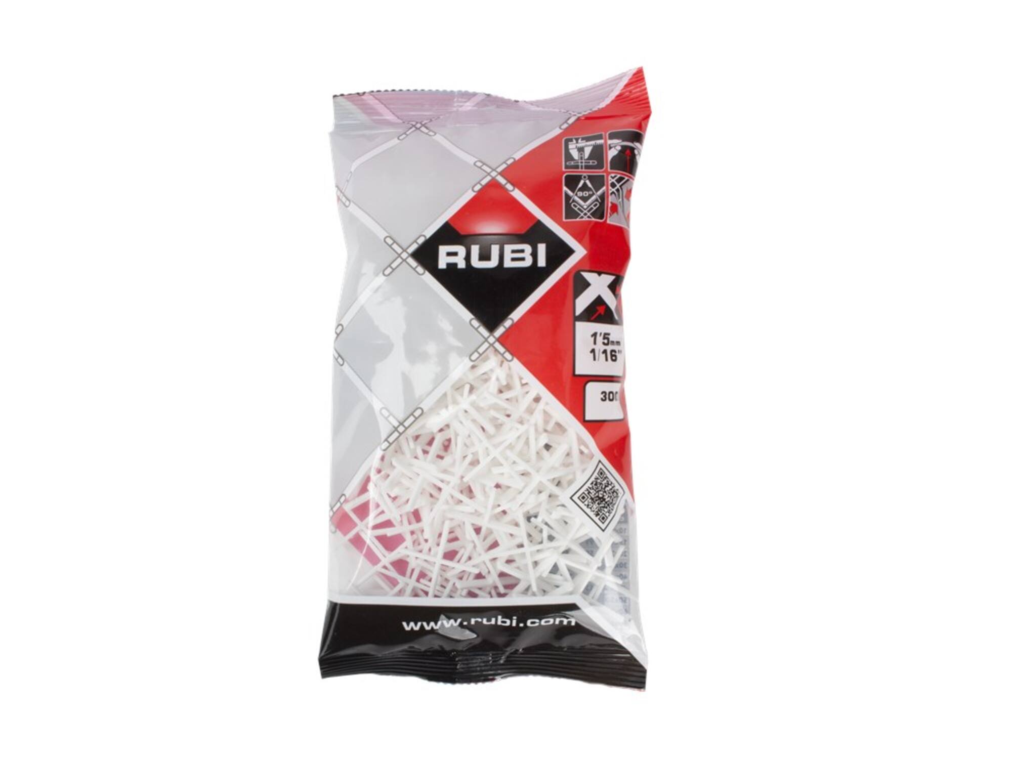 Rubi tegelkruisjes 1,5MM 300 stuks