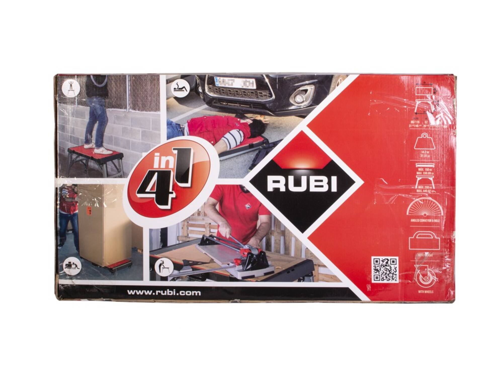 RUBI Werktafel 4 in 1 115X52X80