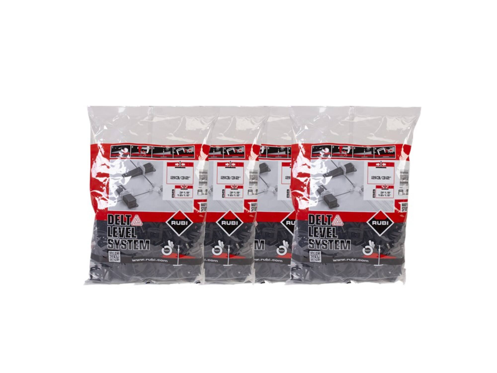 Rubi Delta level clips voeg 2 mm 2400 stuks 3-12 MM