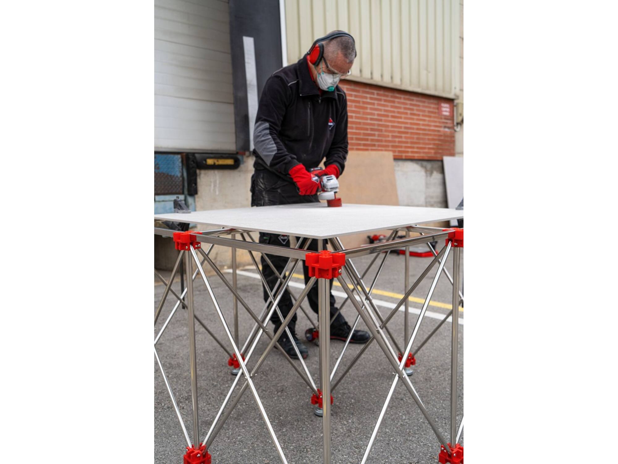 RUBI werktafel inklapbaar RETRAC-TABLE 120X120CM max.700KG