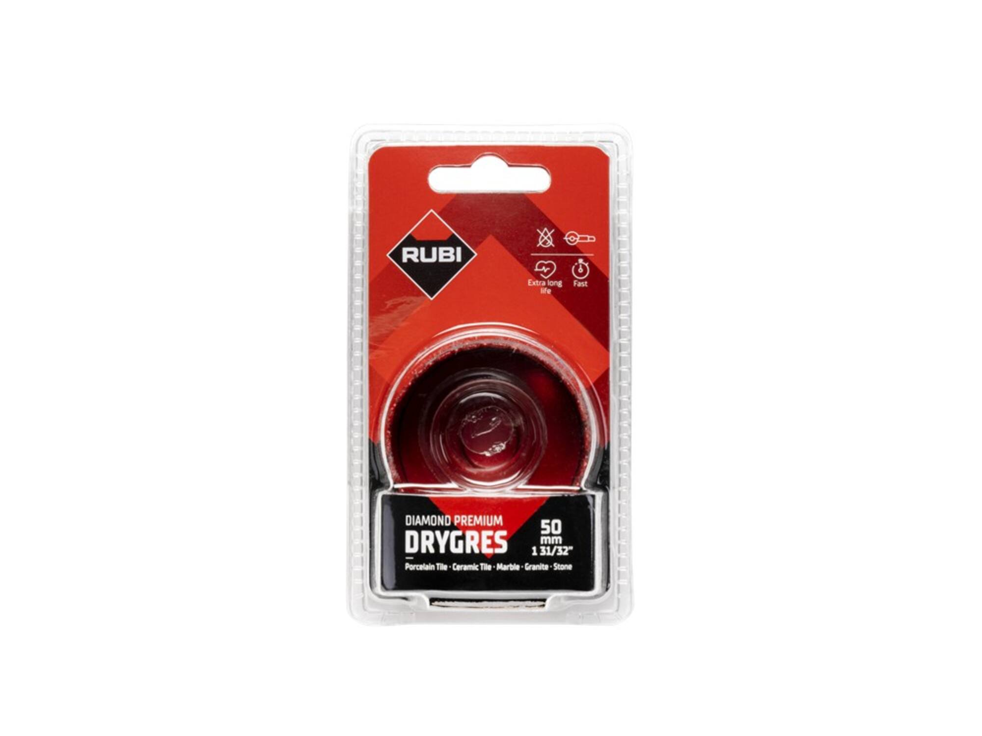 Rubi Tegelboor Drygres Premium haakse slijper 50 MM